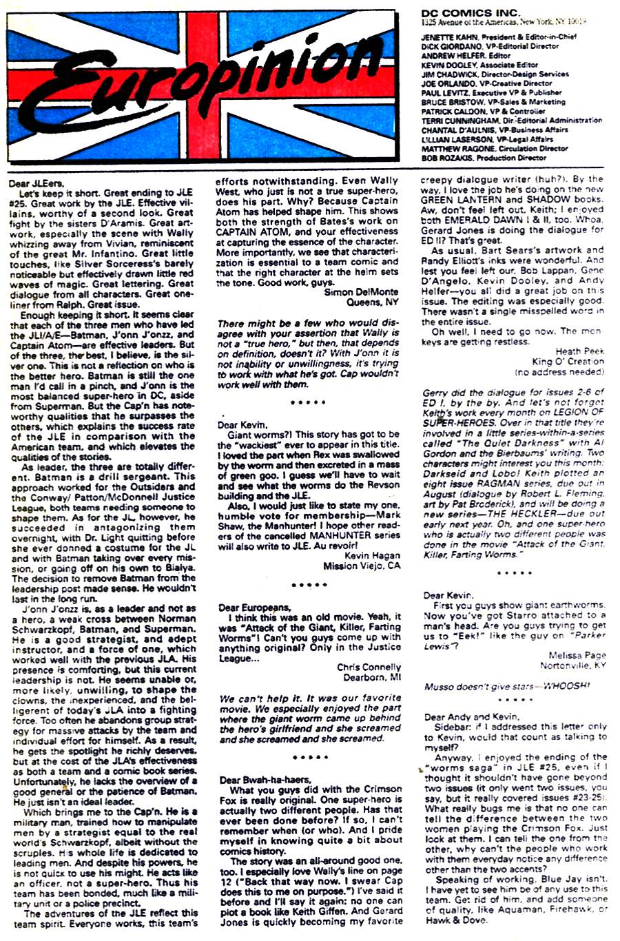 Read online Justice League Europe comic -  Issue #30 - 24