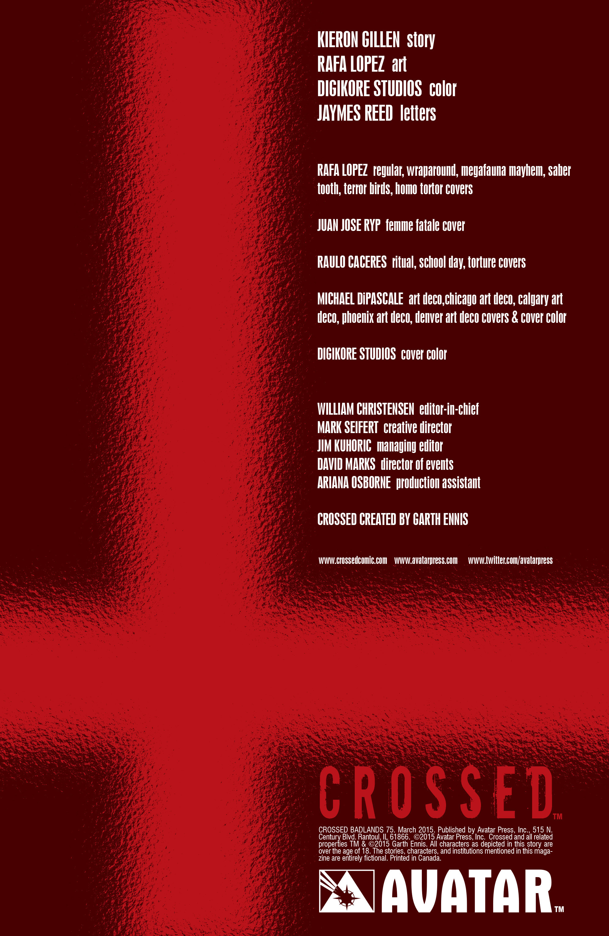 Read online Crossed: Badlands comic -  Issue #75 - 2