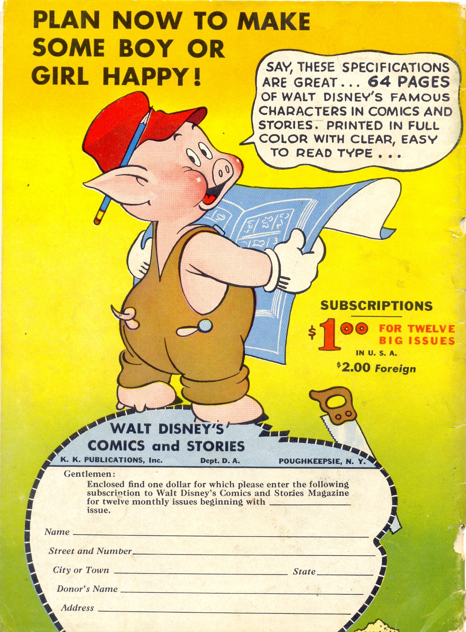 Read online Walt Disney's Comics and Stories comic -  Issue #7 - 68