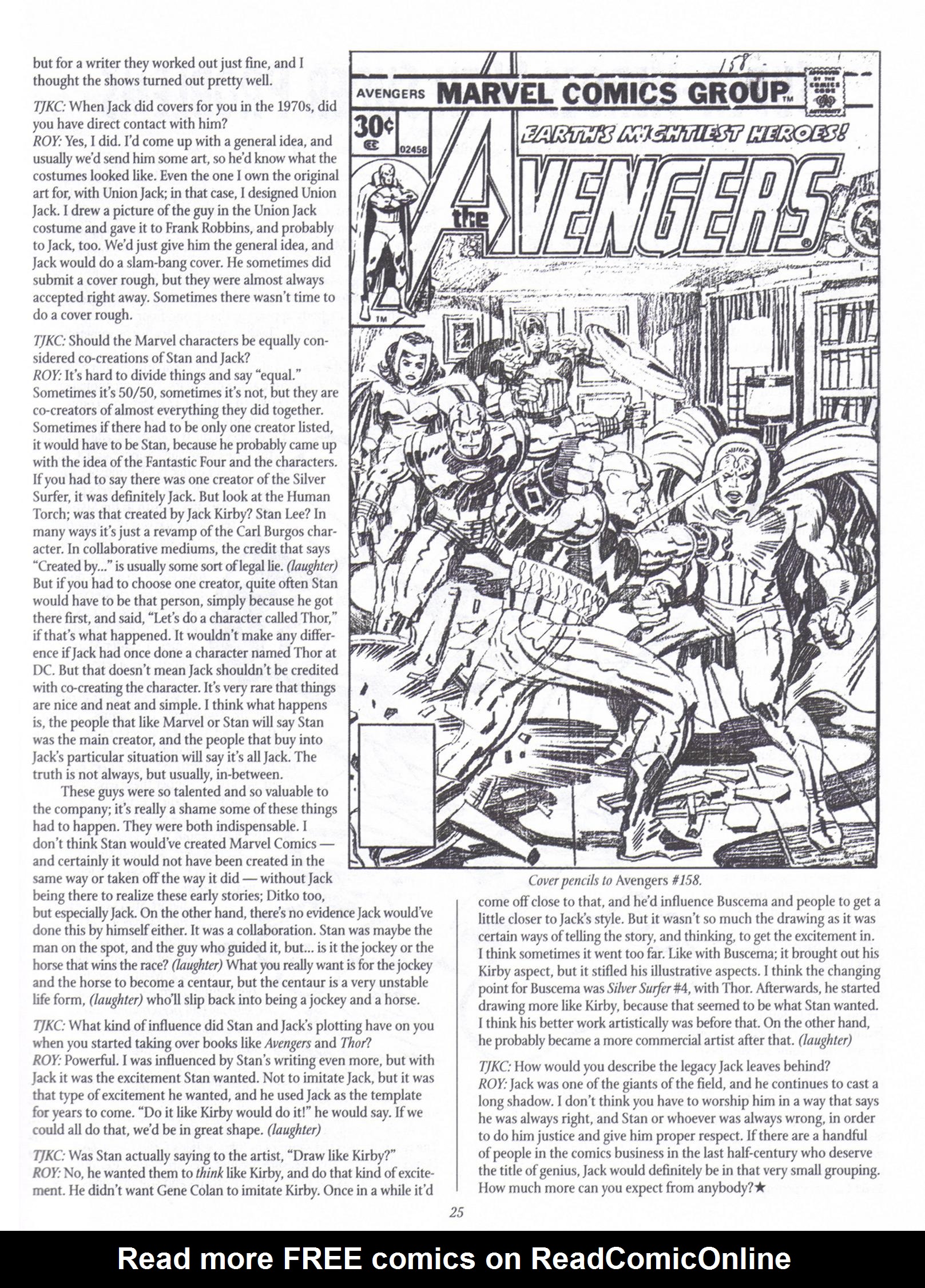 Read online The Jack Kirby Collector comic -  Issue #18 - 25