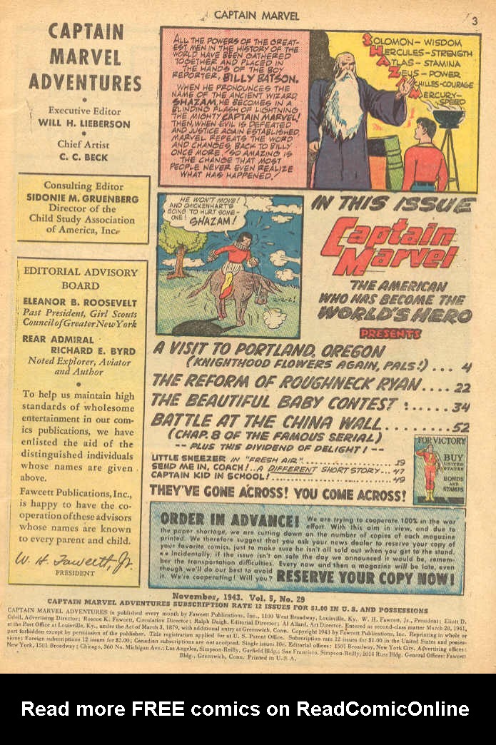 Read online Captain Marvel Adventures comic -  Issue #29 - 3