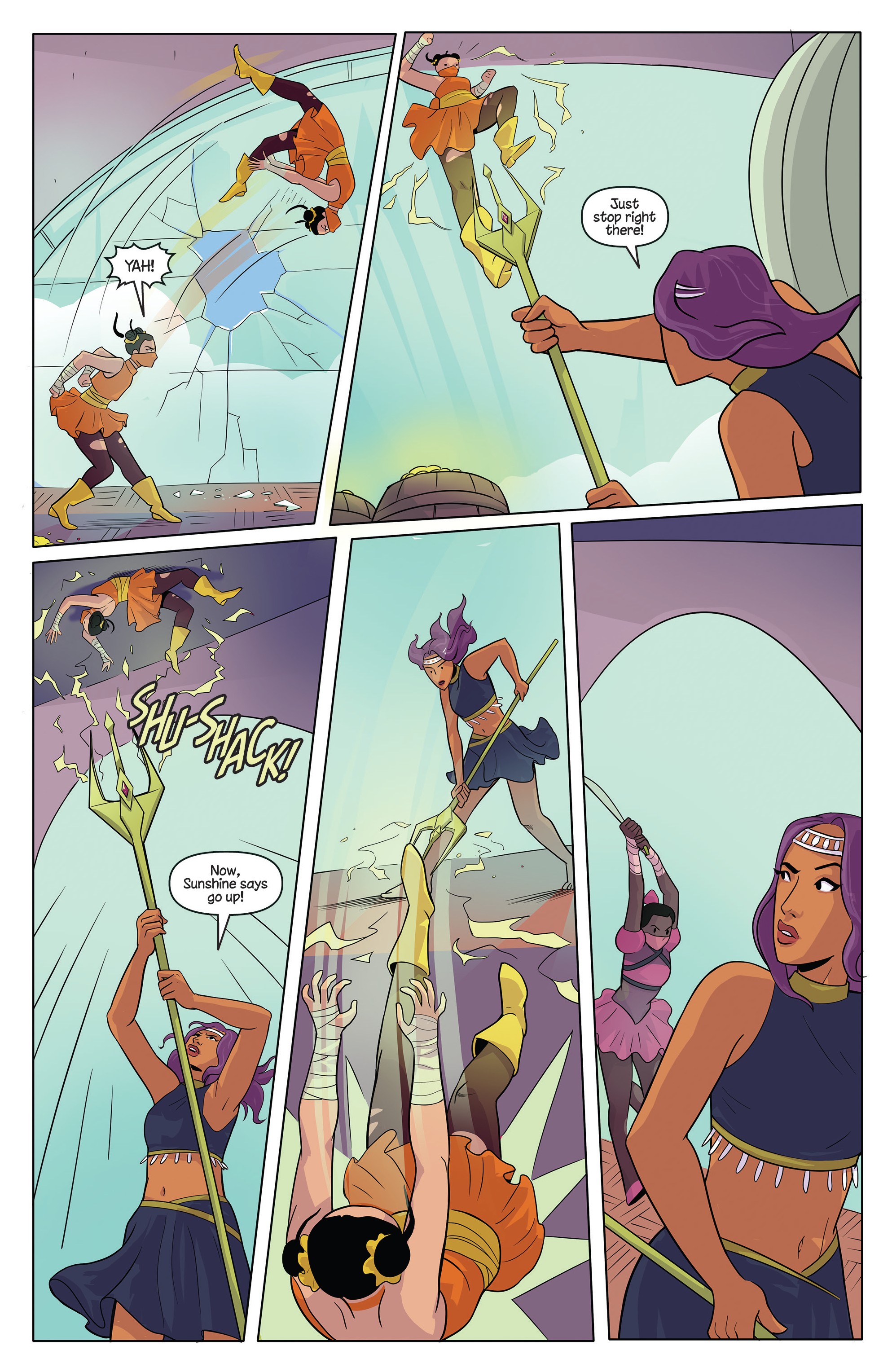 Read online Princeless Raven Year Two: Love and Revenge comic -  Issue # _TPB Assault On Golden Rock - 134