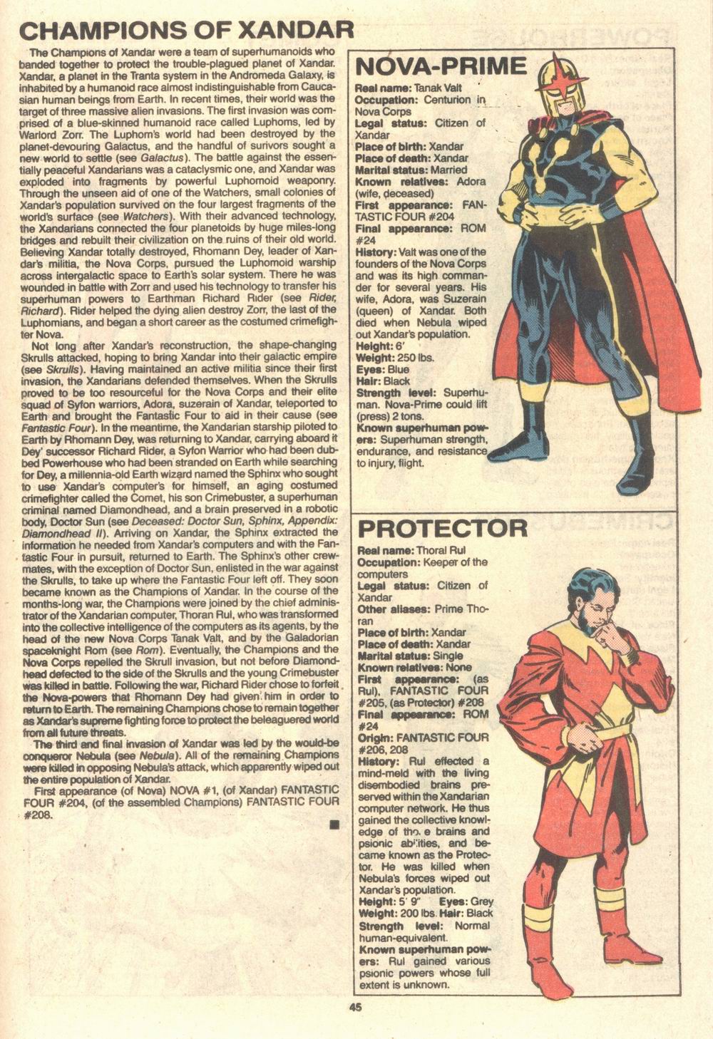 Read online The Official Handbook of the Marvel Universe Deluxe Edition comic -  Issue #16 - 47