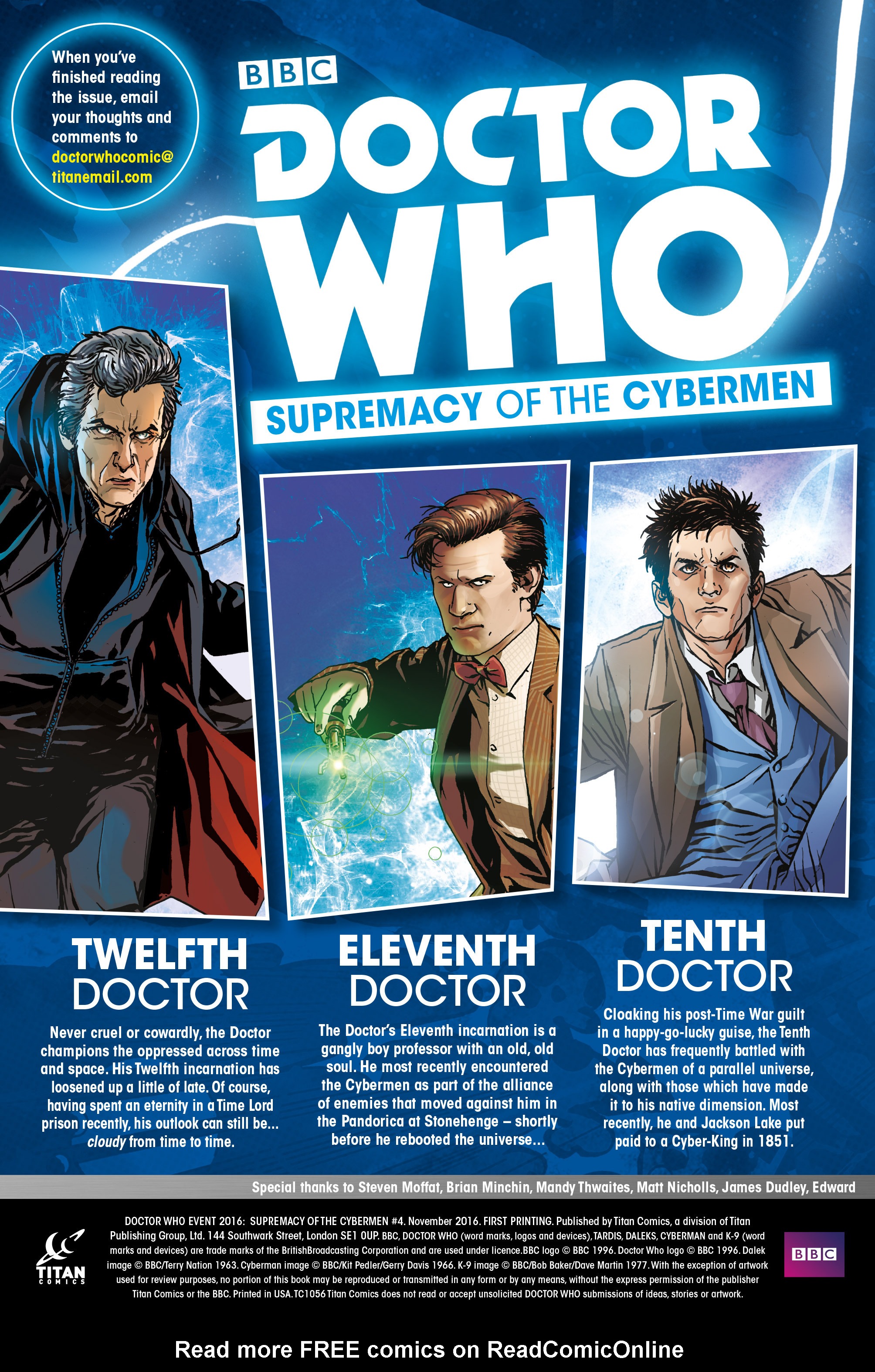 Read online Doctor Who Event 2016: Doctor Who Supremacy of the Cybermen comic -  Issue #4 - 4