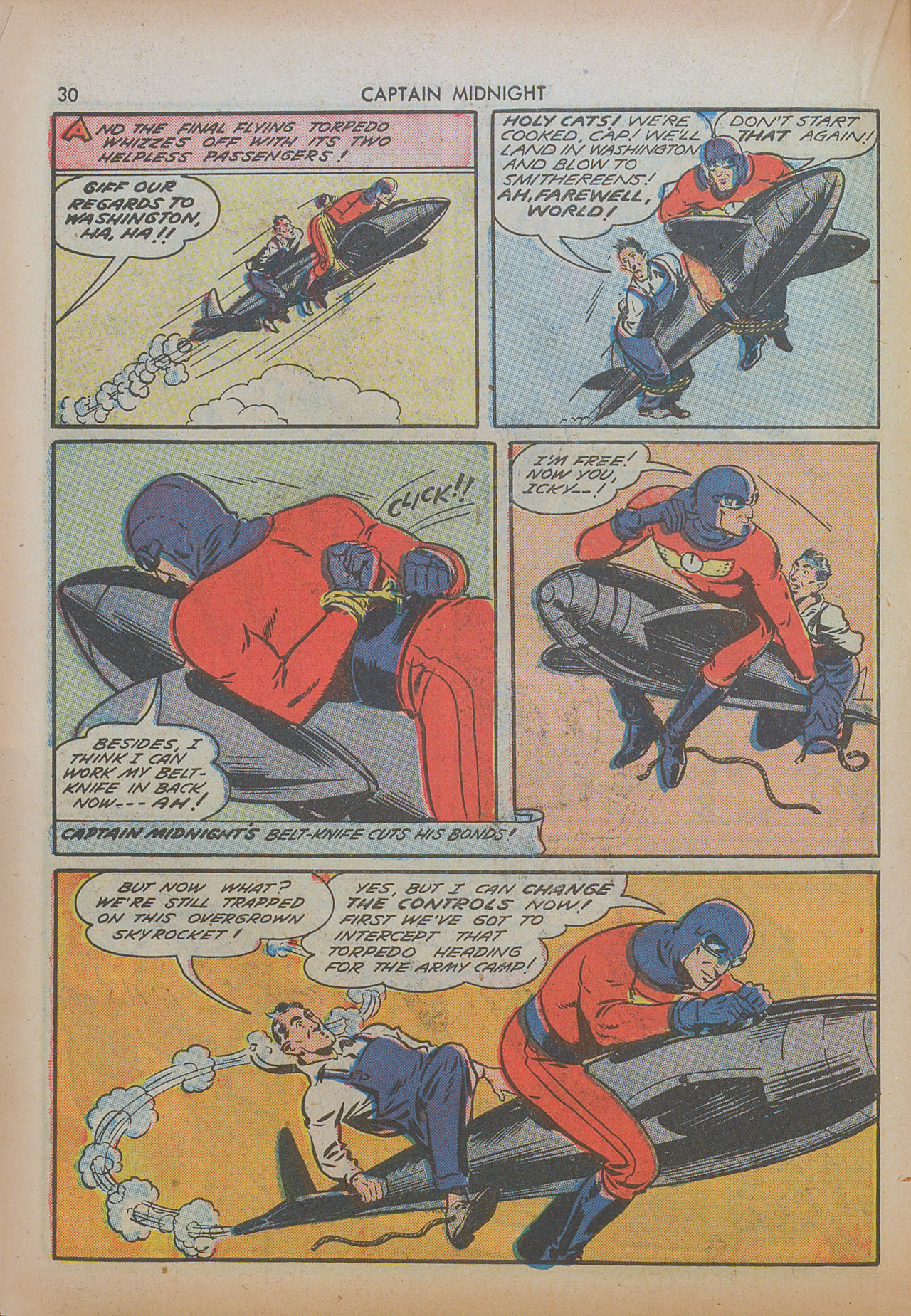 Read online Captain Midnight (1942) comic -  Issue #8 - 30
