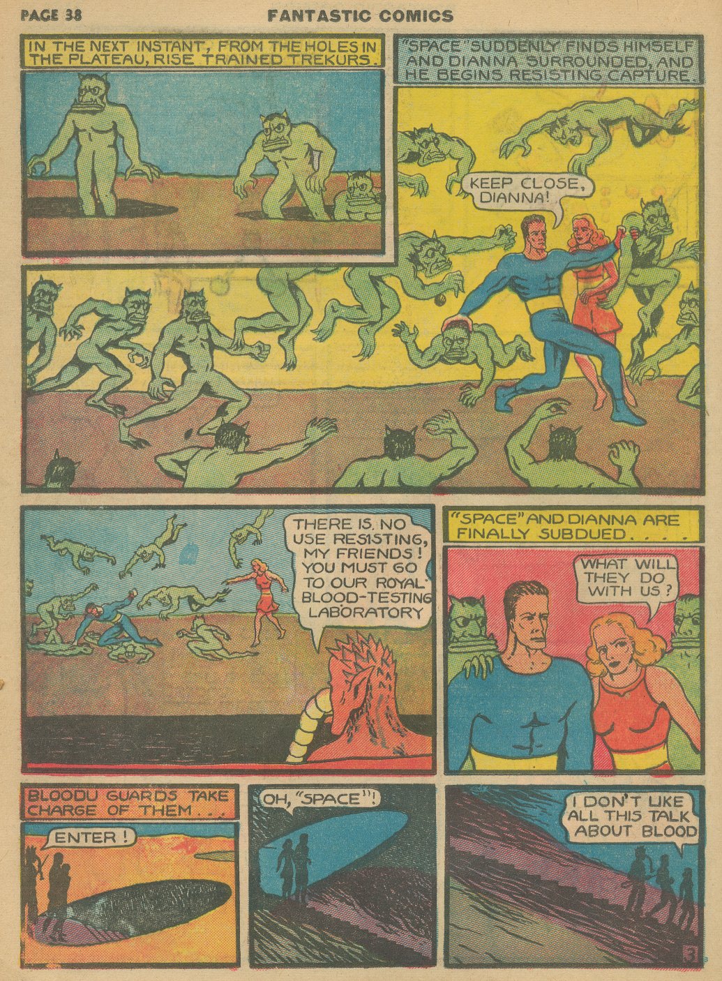 Read online Fantastic Comics comic -  Issue #8 - 40