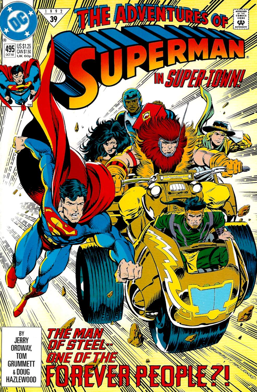 Read online Adventures of Superman (1987) comic -  Issue #495 - 1
