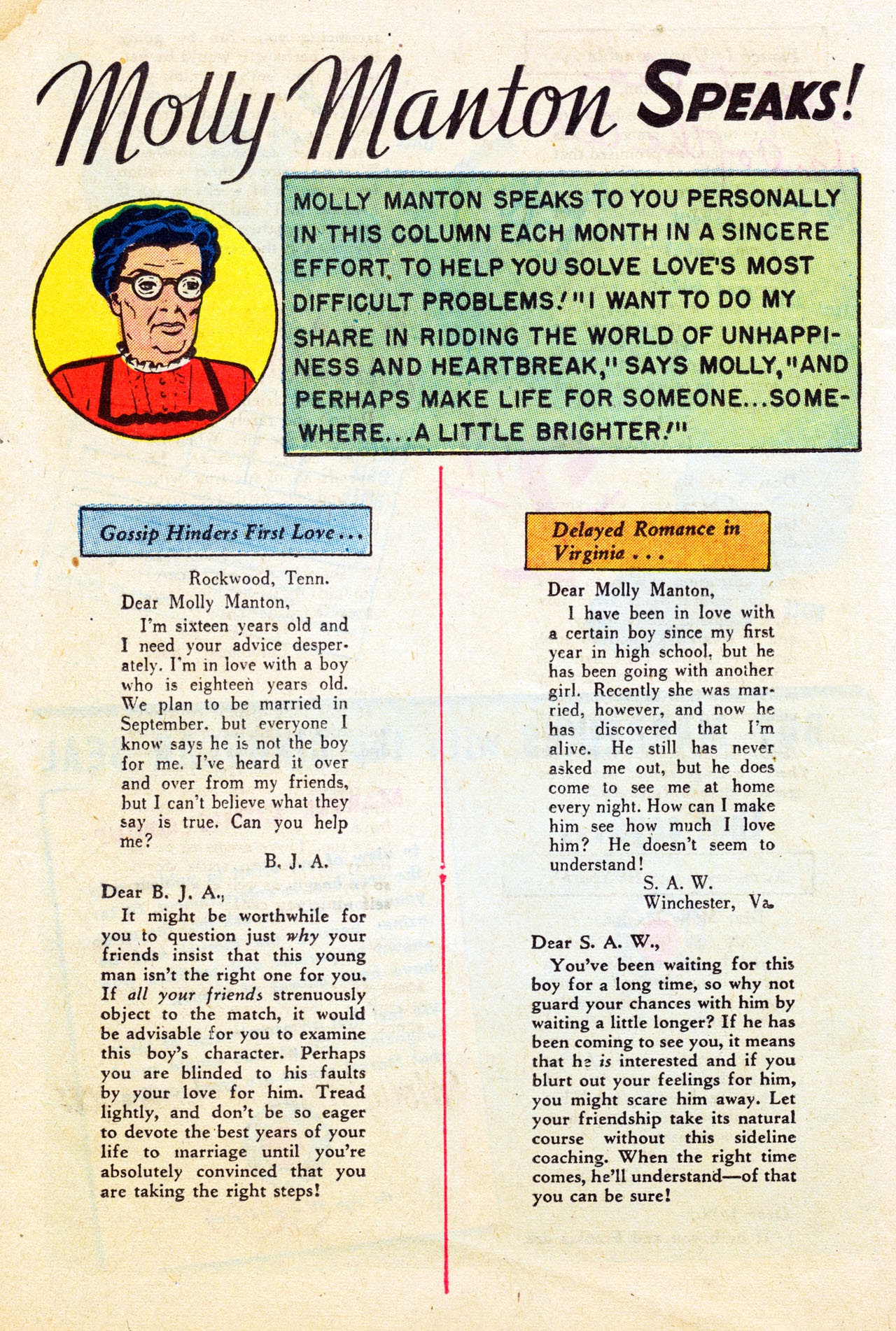 Read online Romances Of Molly Manton comic -  Issue #2 - 22