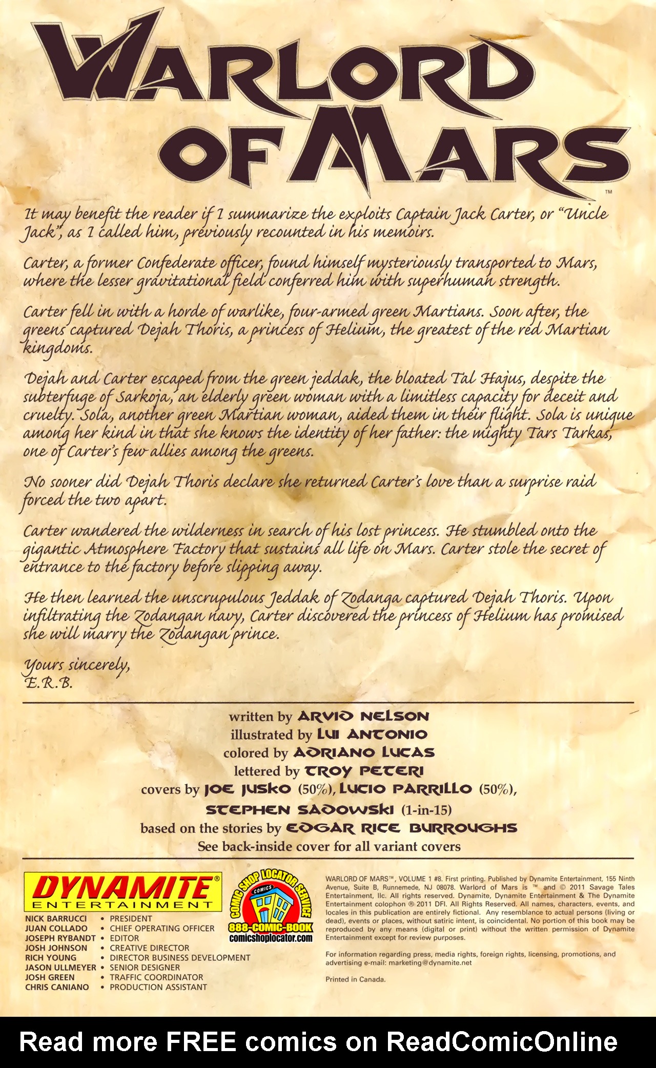 Read online Warlord of Mars comic -  Issue #8 - 4