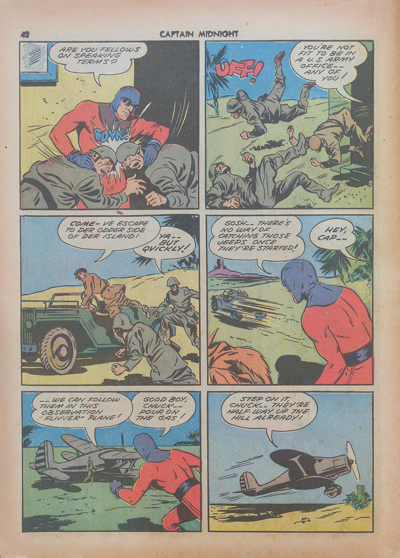 Read online Captain Midnight (1942) comic -  Issue #7 - 42