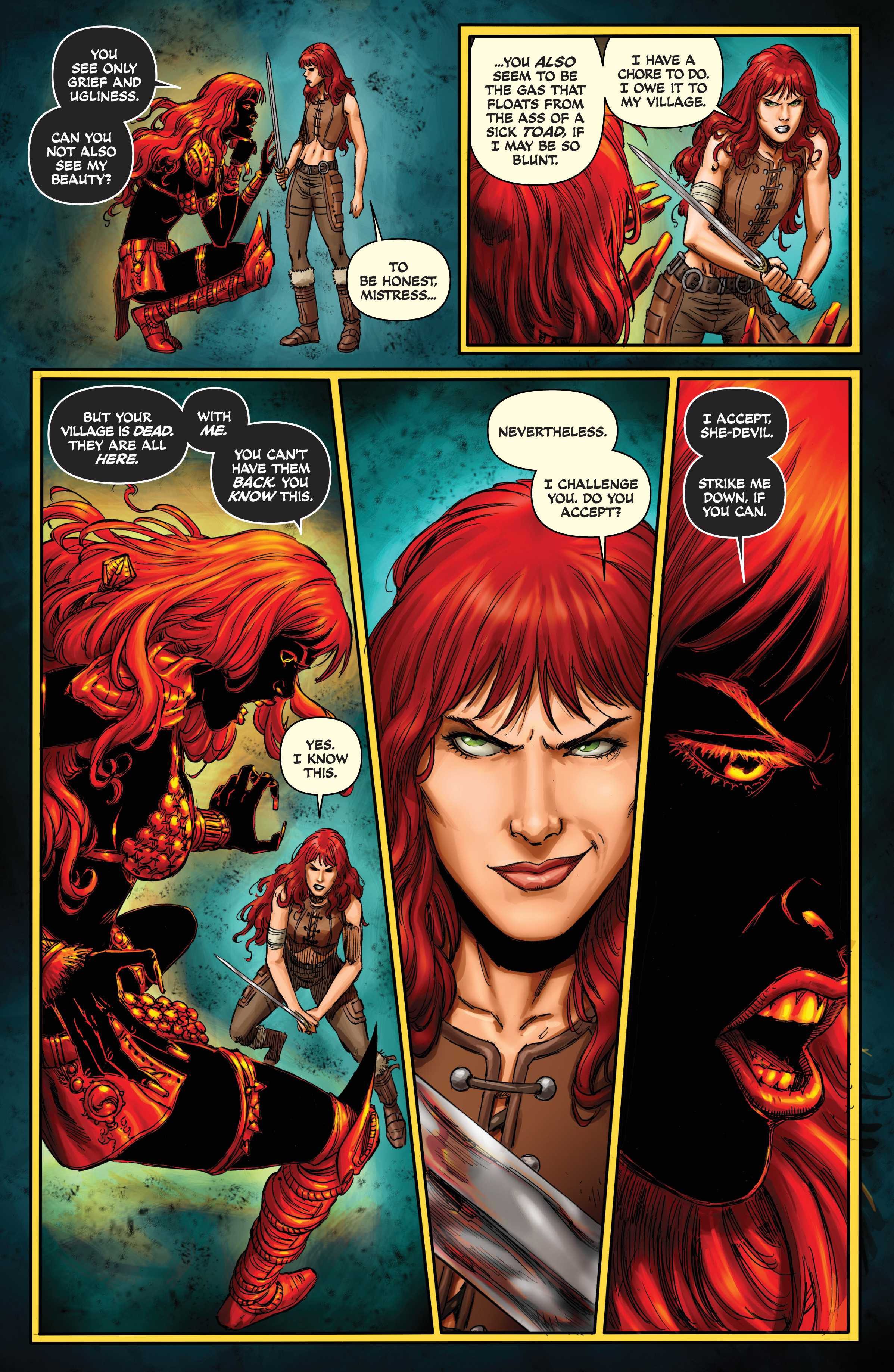 Read online Red Sonja (2013) comic -  Issue # _TPB Complete Gail Simone Red Sonja Omnibus (Part 4) - 91