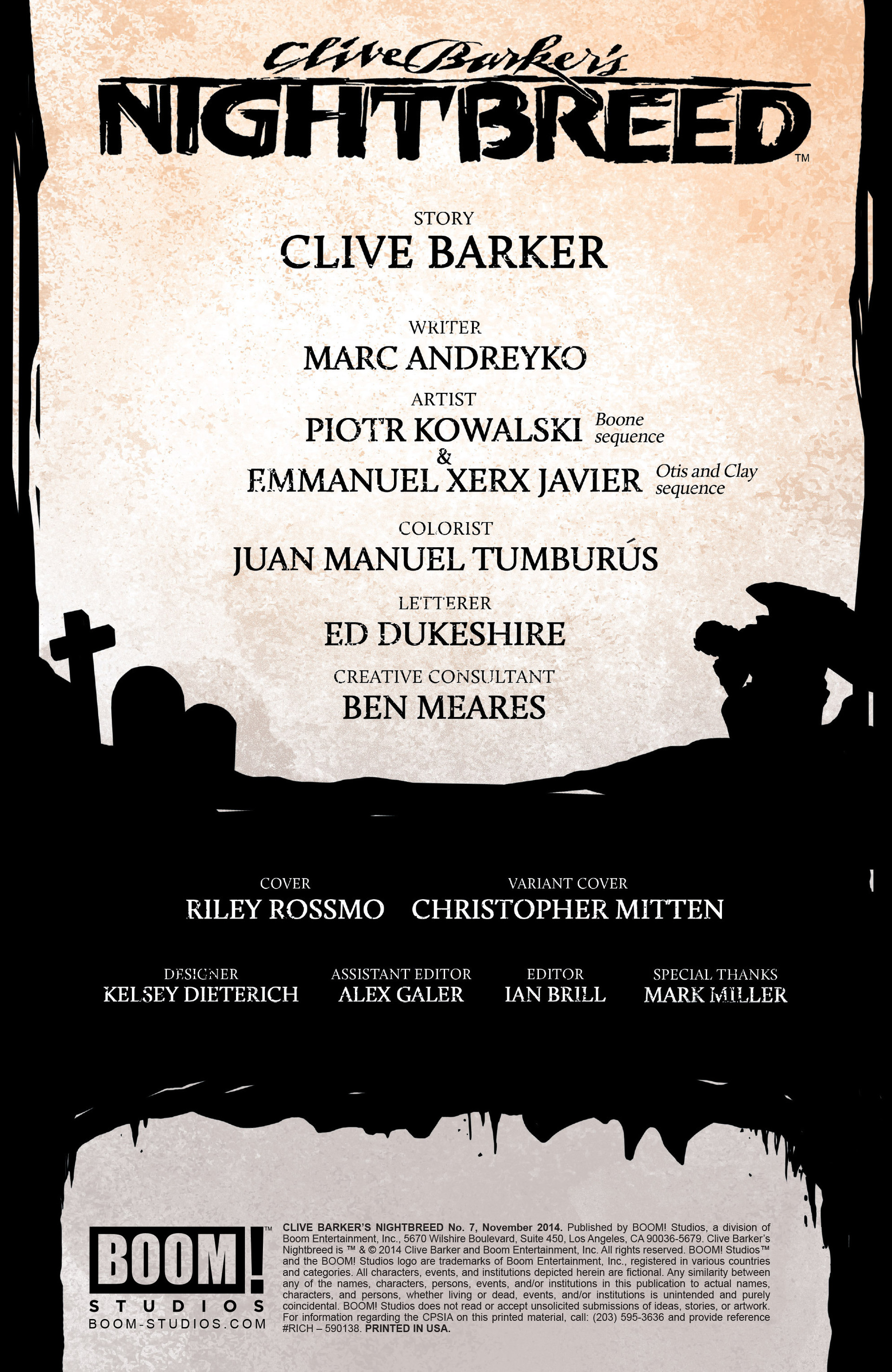 Read online Clive Barker's Nightbreed (2014) comic -  Issue #7 - 2