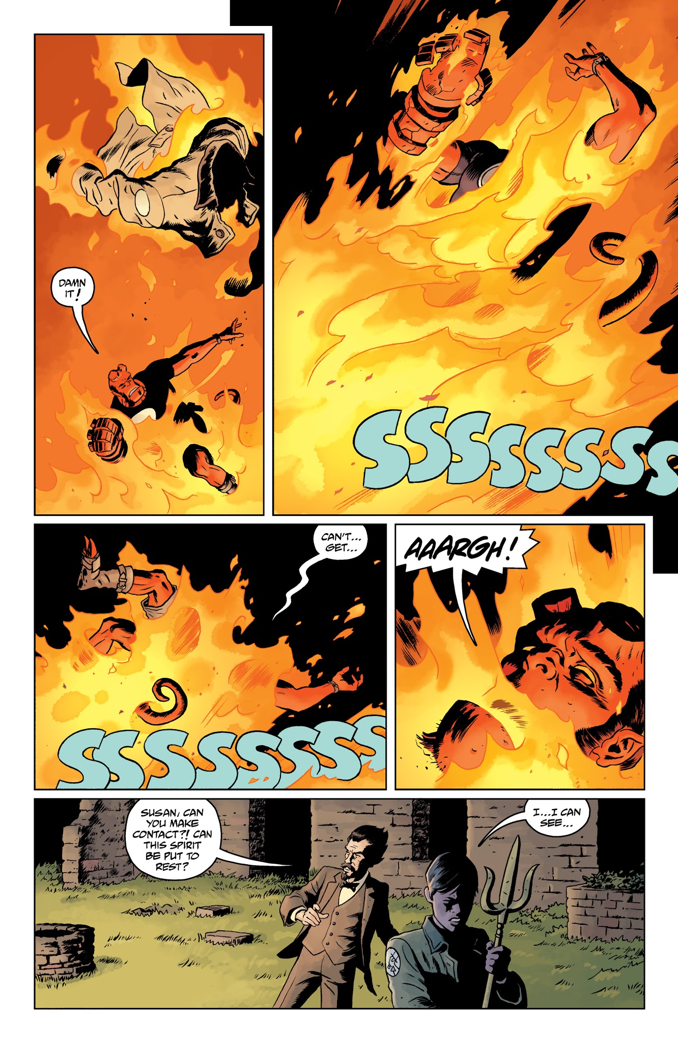 Read online Hellboy and the B.P.R.D.: 1955--Burning Season comic -  Issue # Full - 17