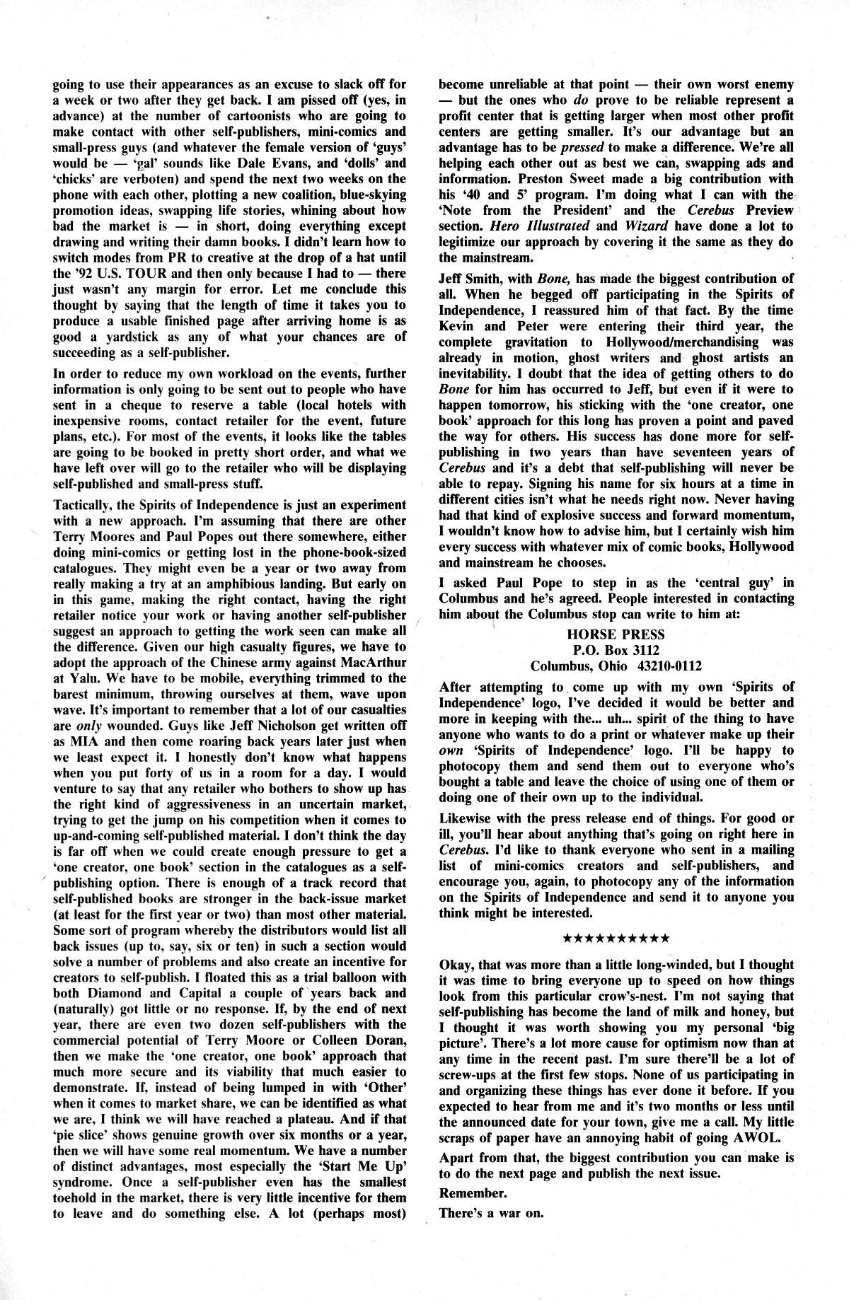 Cerebus Issue #190 #189 - English 6