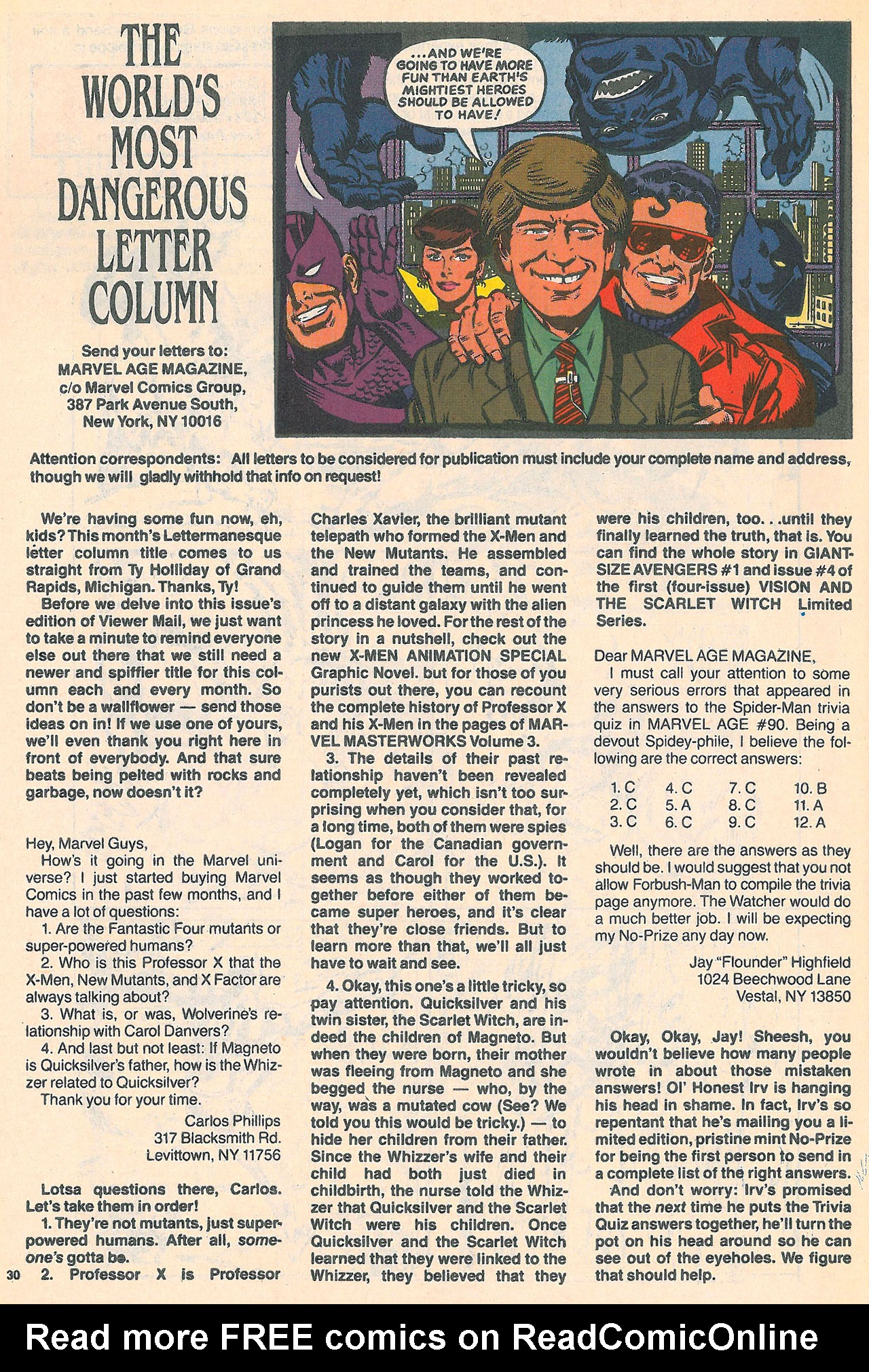 Read online Marvel Age comic -  Issue #96 - 31