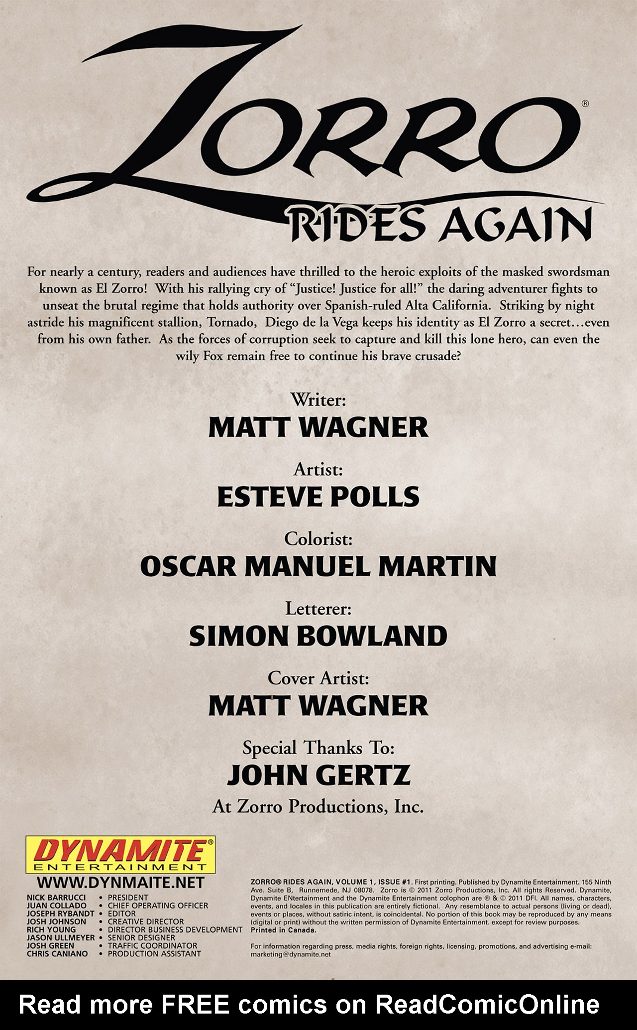 Read online Zorro Rides Again comic -  Issue #1 - 2