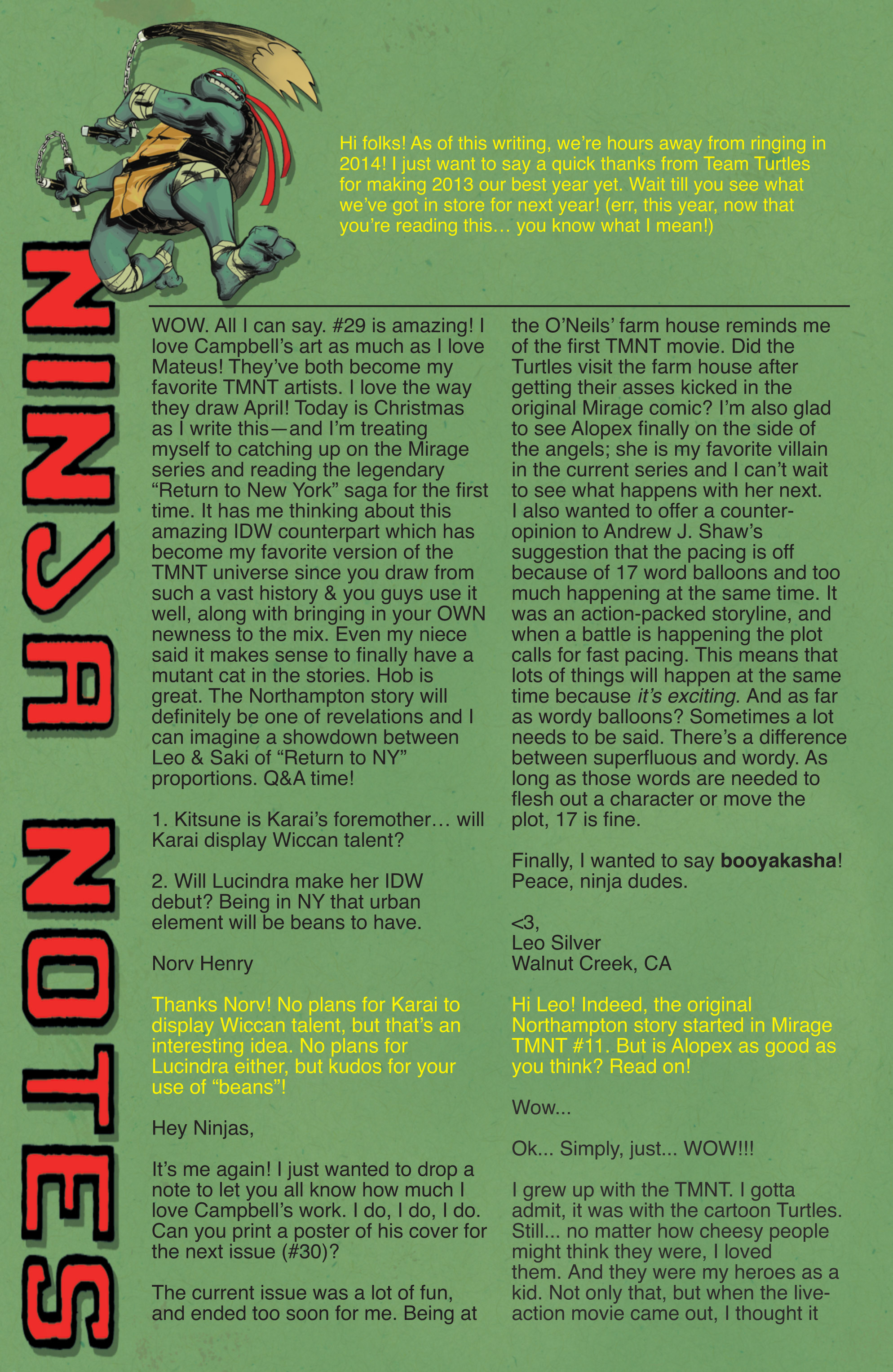 Read online Teenage Mutant Ninja Turtles (2011) comic -  Issue #31 - 27