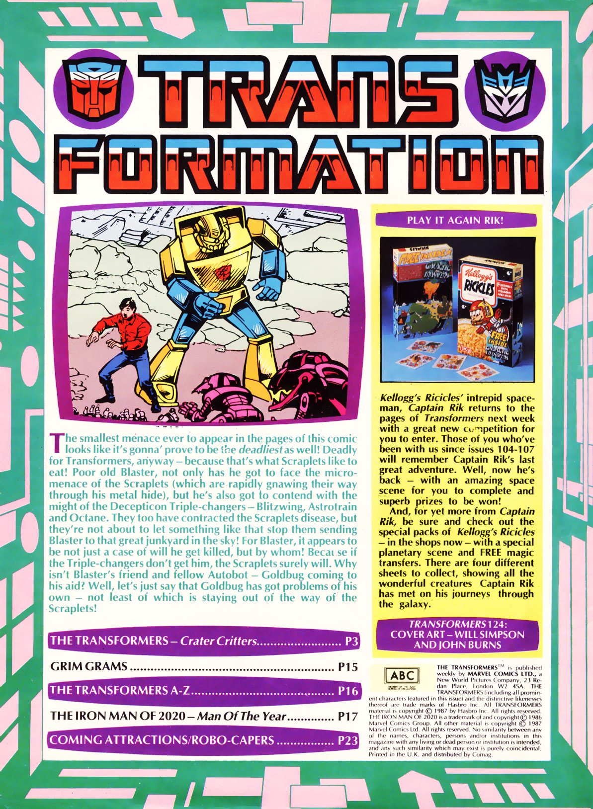 Read online The Transformers (UK) comic -  Issue #124 - 2