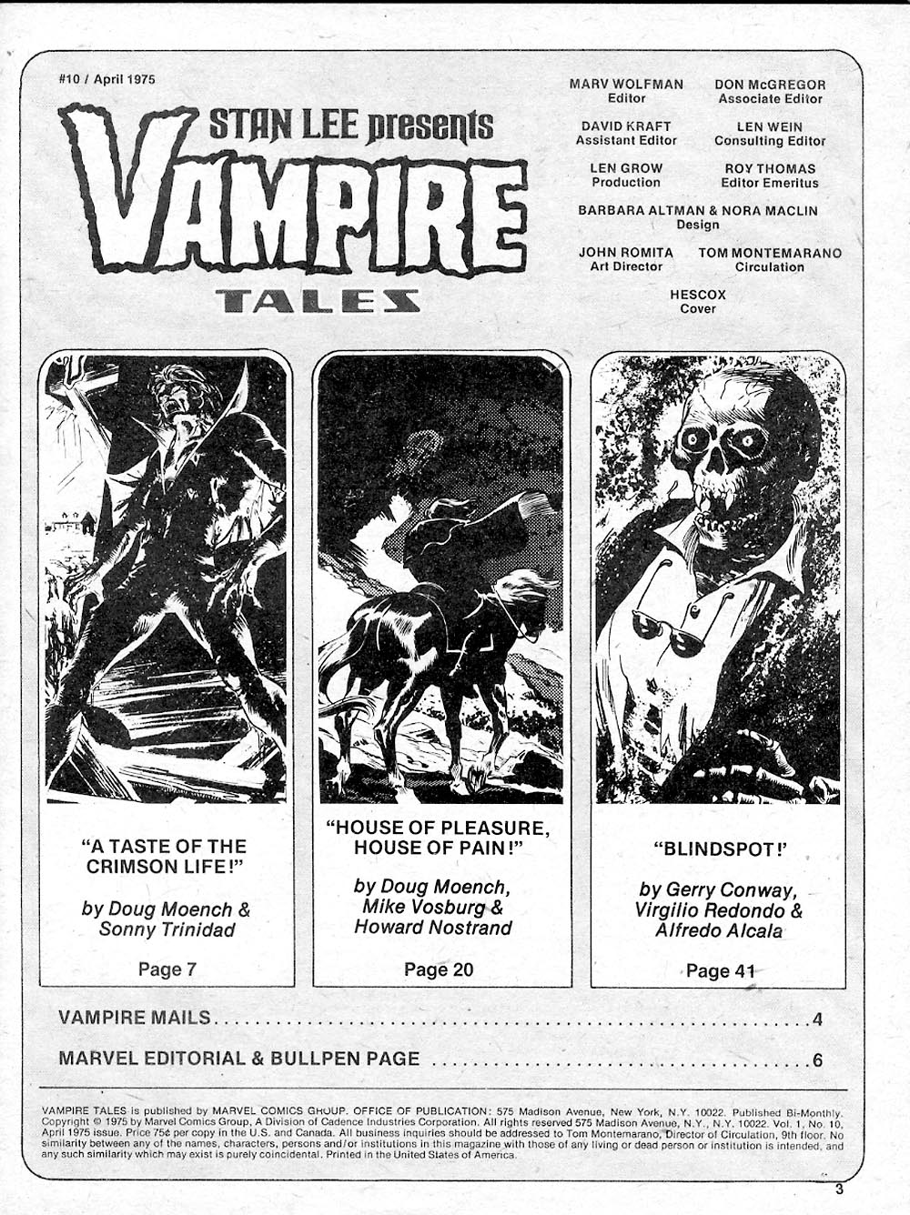 Read online Vampire Tales comic -  Issue #10 - 3