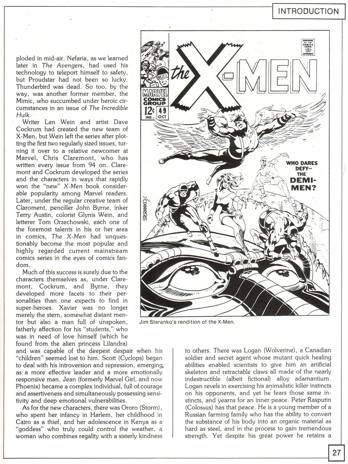 Read online The X-Men Companion comic -  Issue #1 - 27