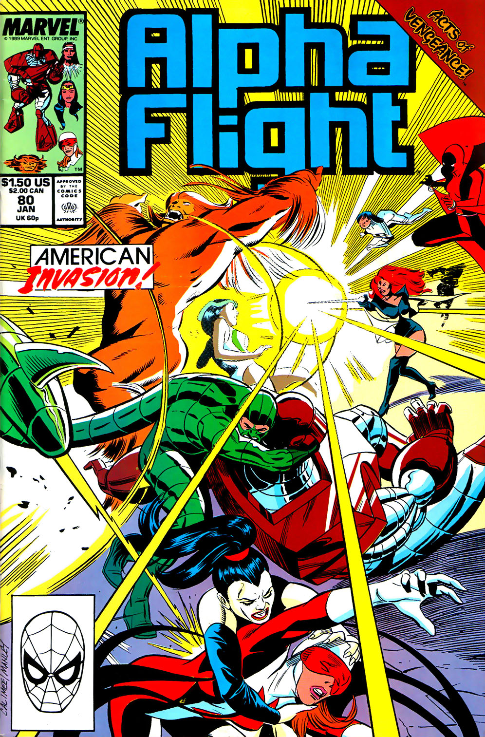 Read online Alpha Flight (1983) comic -  Issue #80 - 1