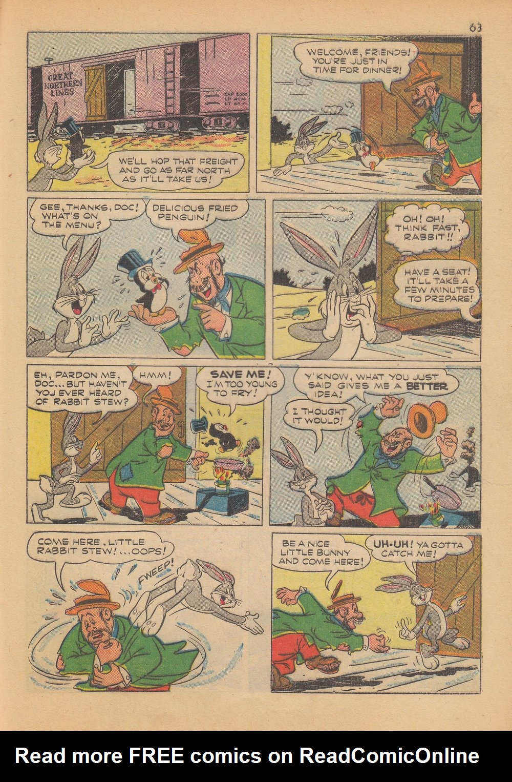 Read online Bugs Bunny's Christmas Funnies comic -  Issue # TPB 4 - 65