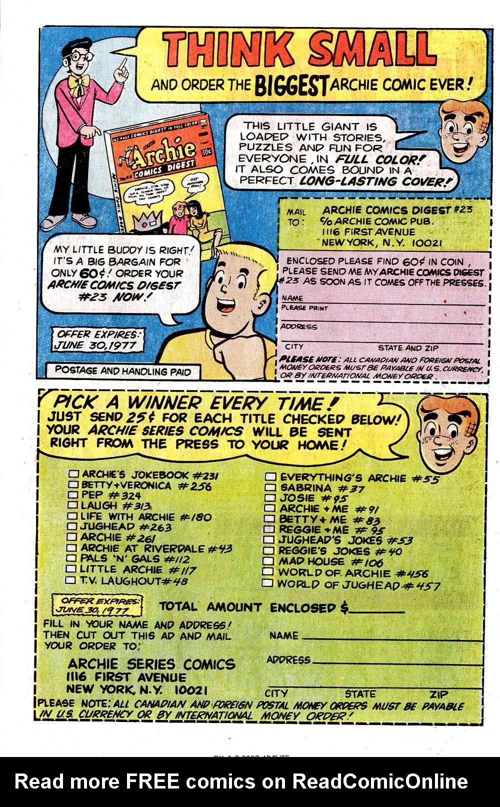 Read online Archie (1960) comic -  Issue #260 - 27