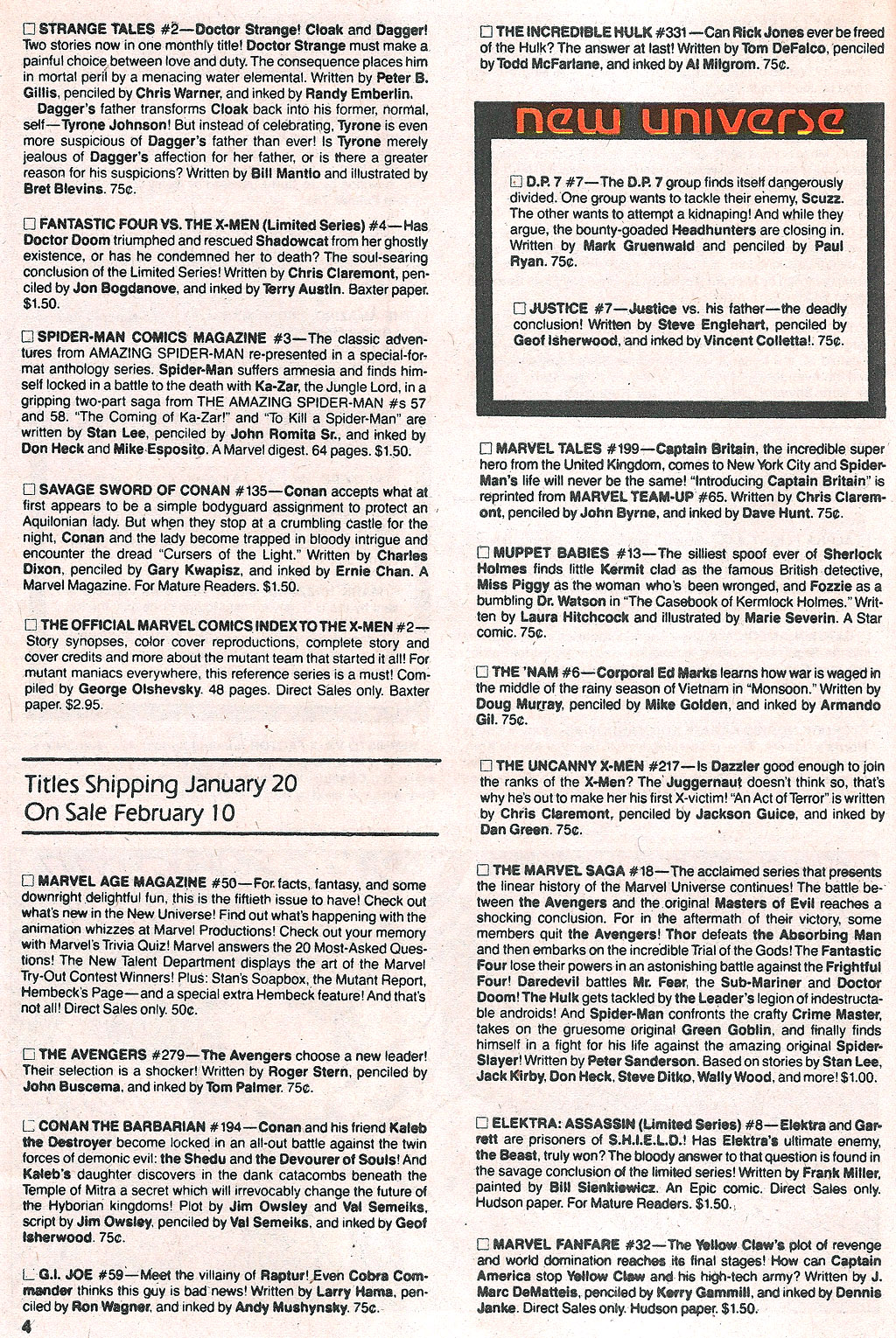 Read online Marvel Age comic -  Issue #49 - 6