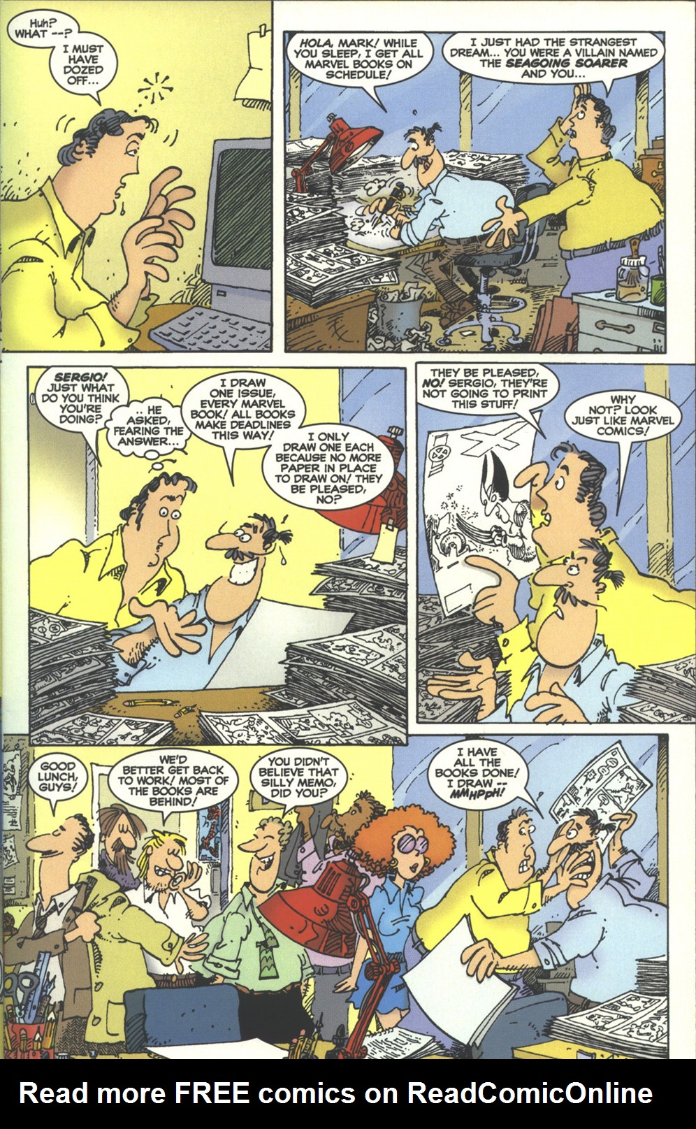 Read online Sergio Aragonés Massacres Marvel comic -  Issue # Full - 49