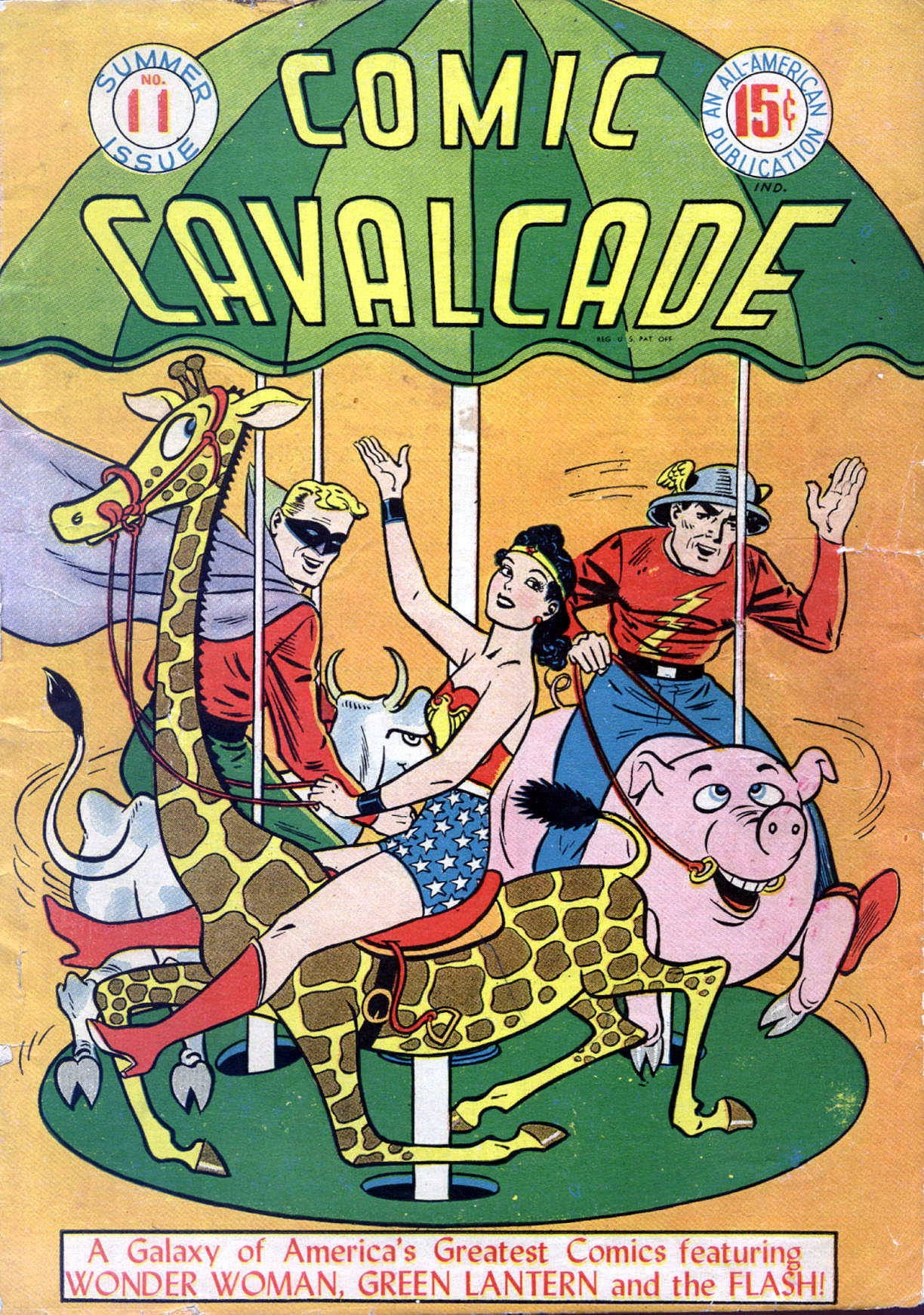 Read online Comic Cavalcade comic -  Issue #11 - 1