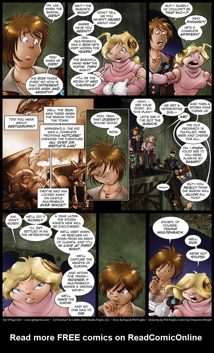 Read online Girl Genius (2002) comic -  Issue #9 - 21