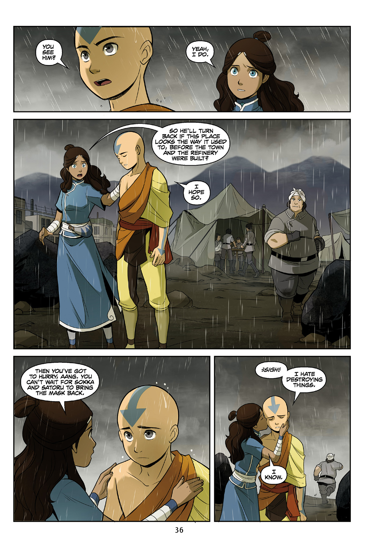 Read online Nickelodeon Avatar: The Last Airbender - The Rift comic -  Issue # Part 3 - 37