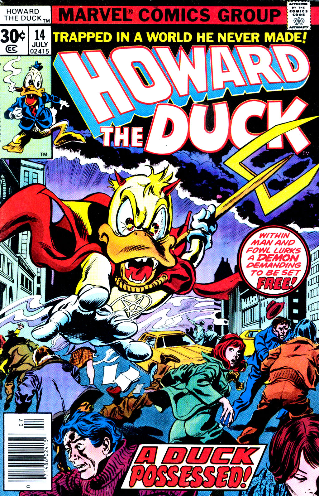 Read online Howard the Duck (1976) comic -  Issue #14 - 1