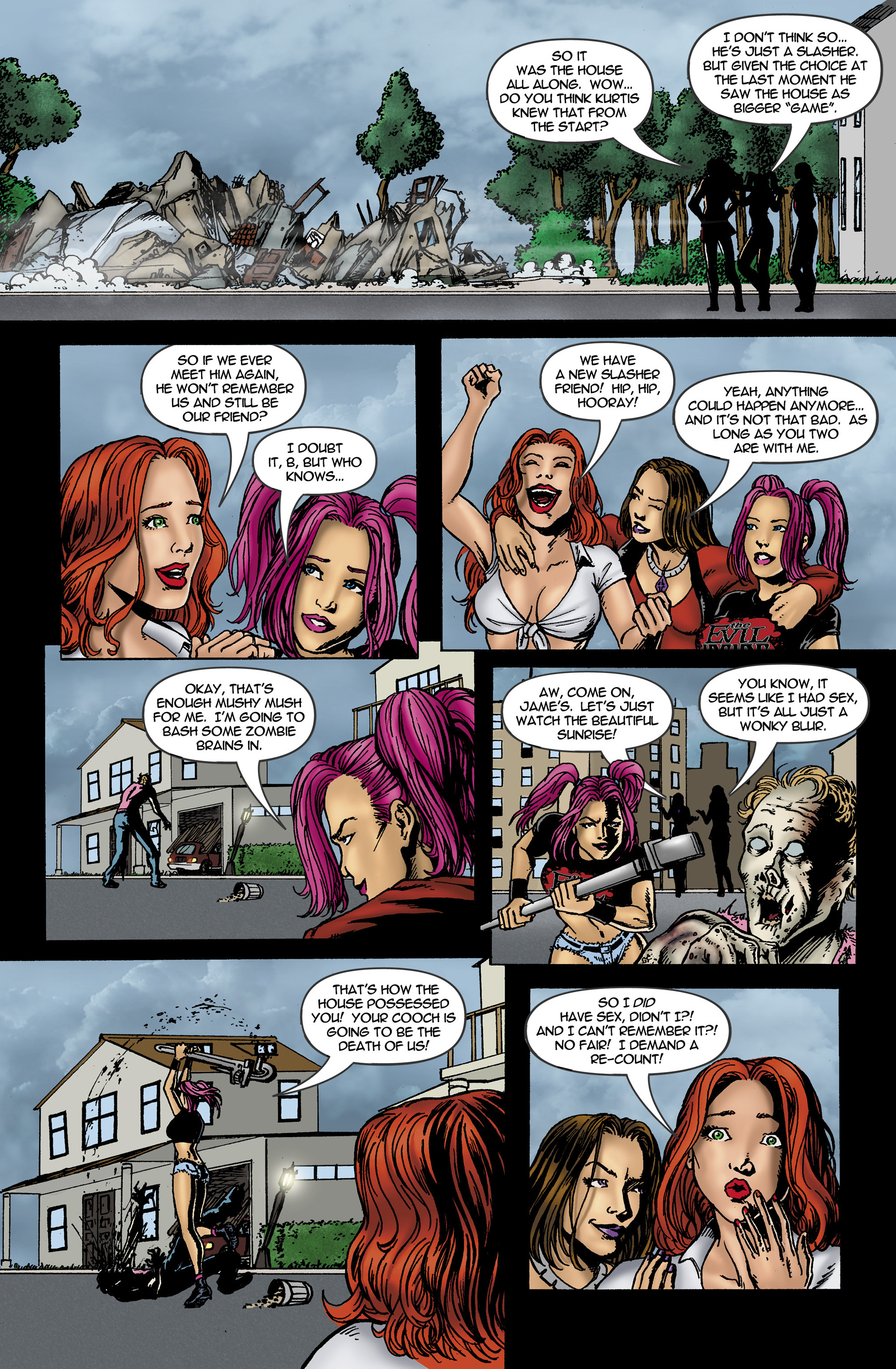 Read online Chaos Campus: Sorority Girls Vs. Zombies comic -  Issue #6 - 23