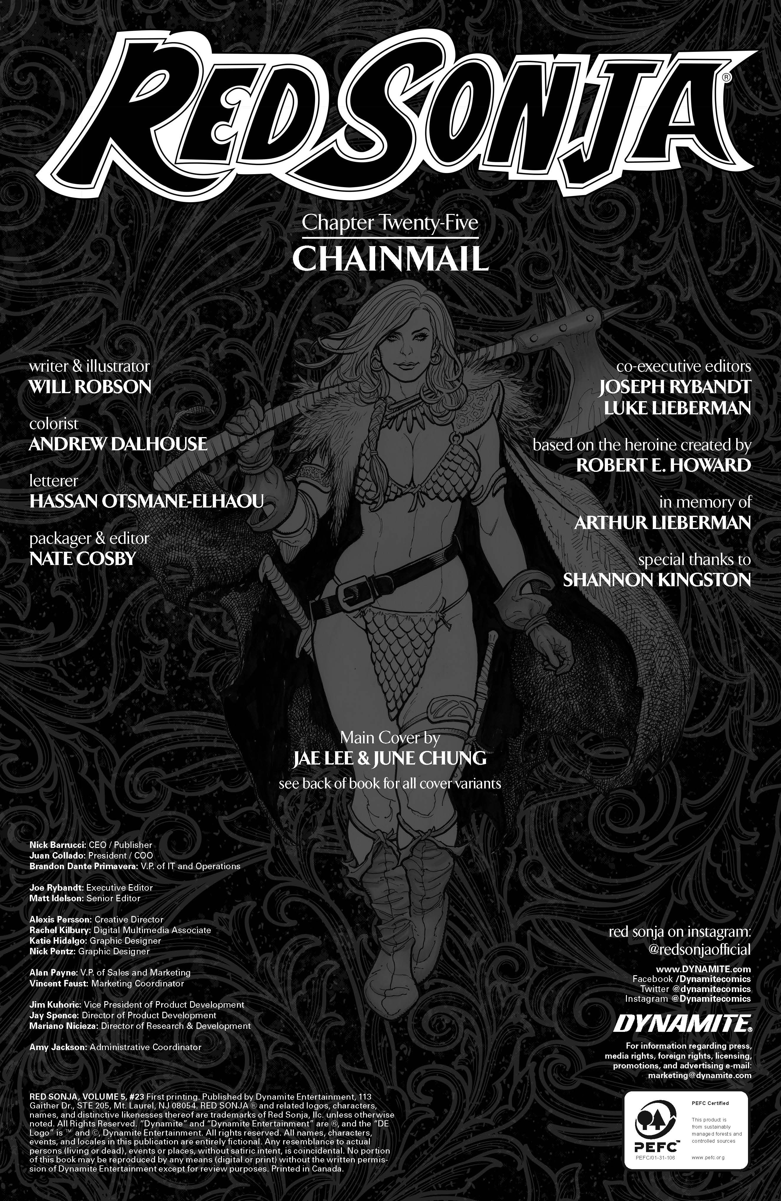 Read online Red Sonja (2019) comic -  Issue #25 - 33