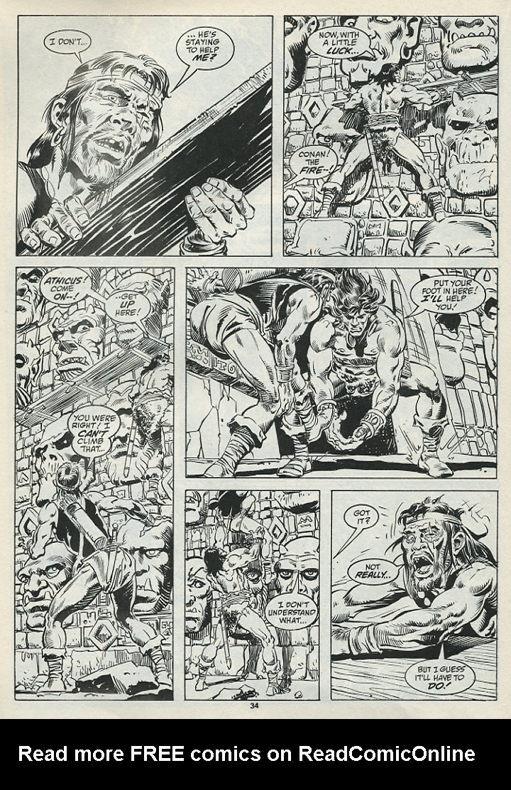 Read online The Savage Sword Of Conan comic -  Issue #182 - 36