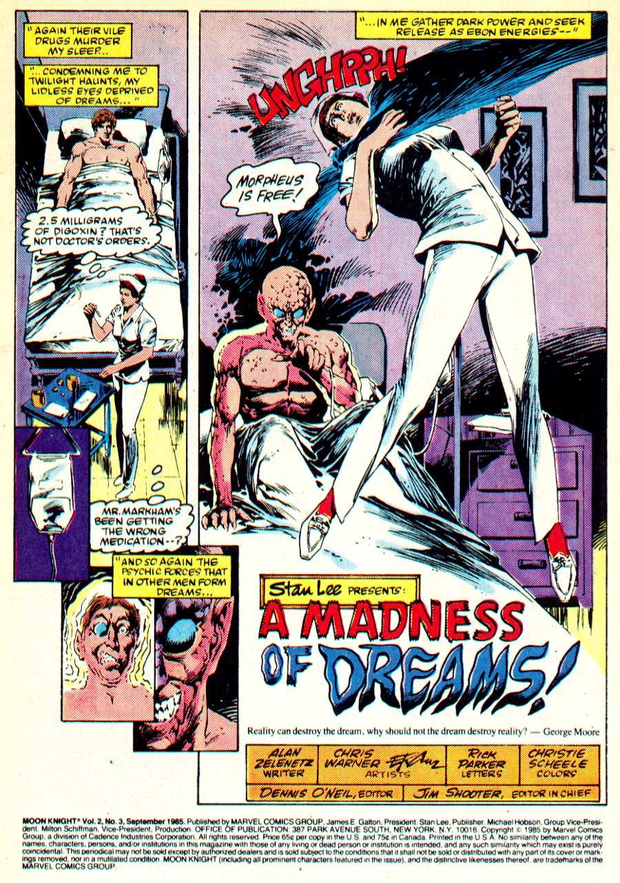 Read online Moon Knight (1985) comic -  Issue #3 - 2