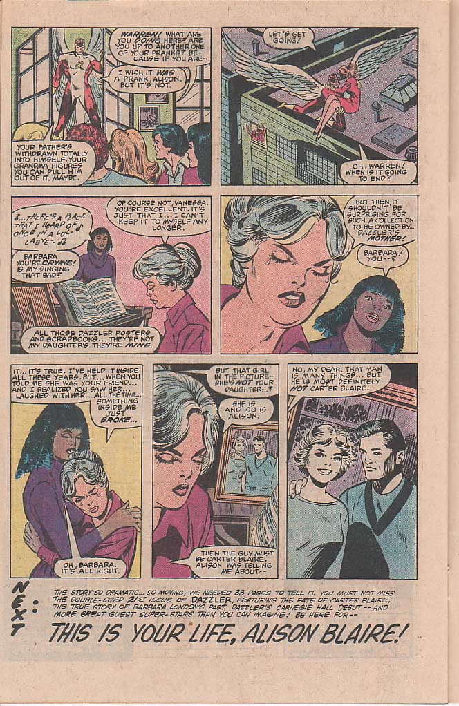 Read online Dazzler (1981) comic -  Issue #20 - 23