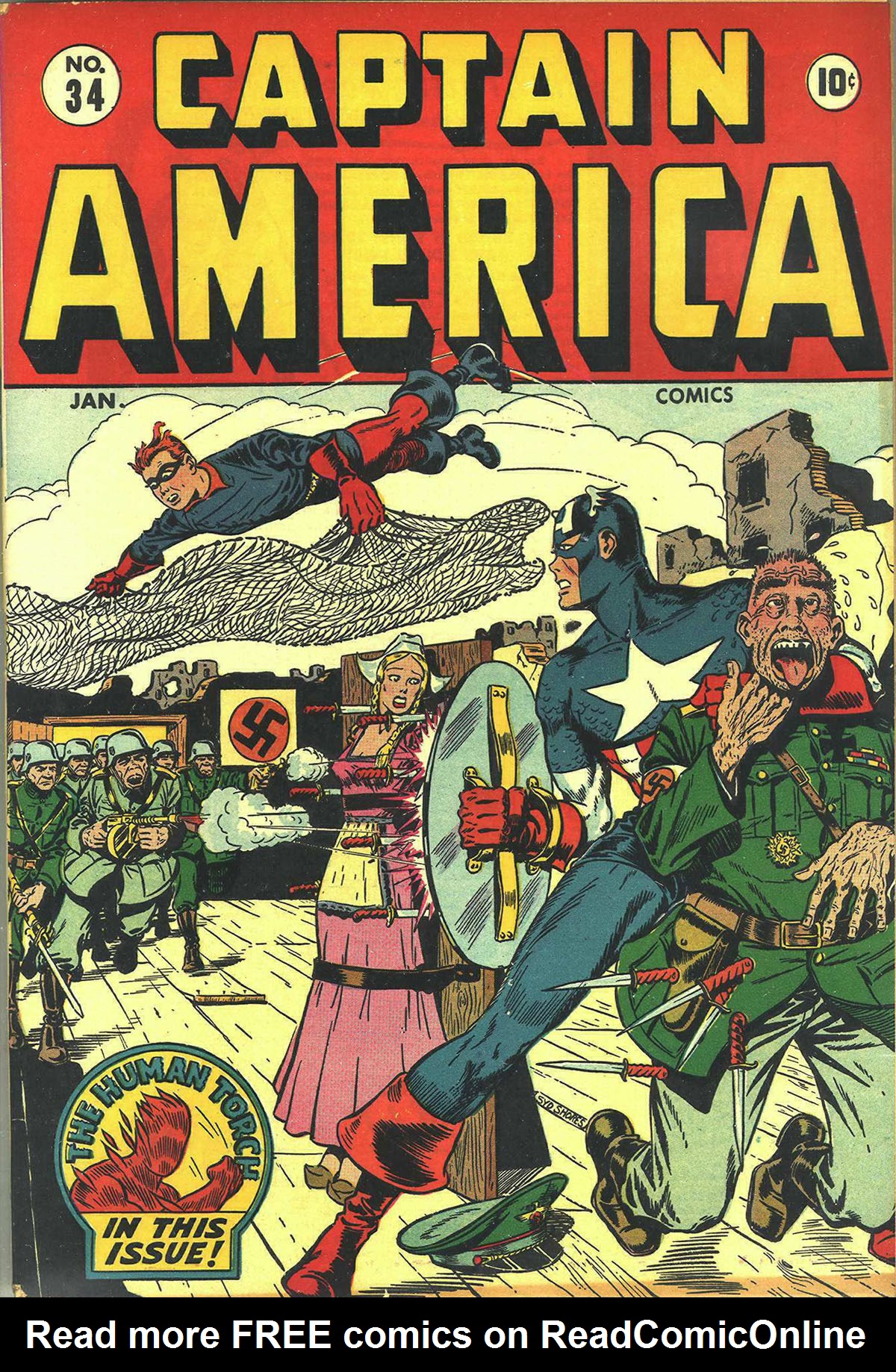 Read online Captain America Comics comic -  Issue #34 - 1