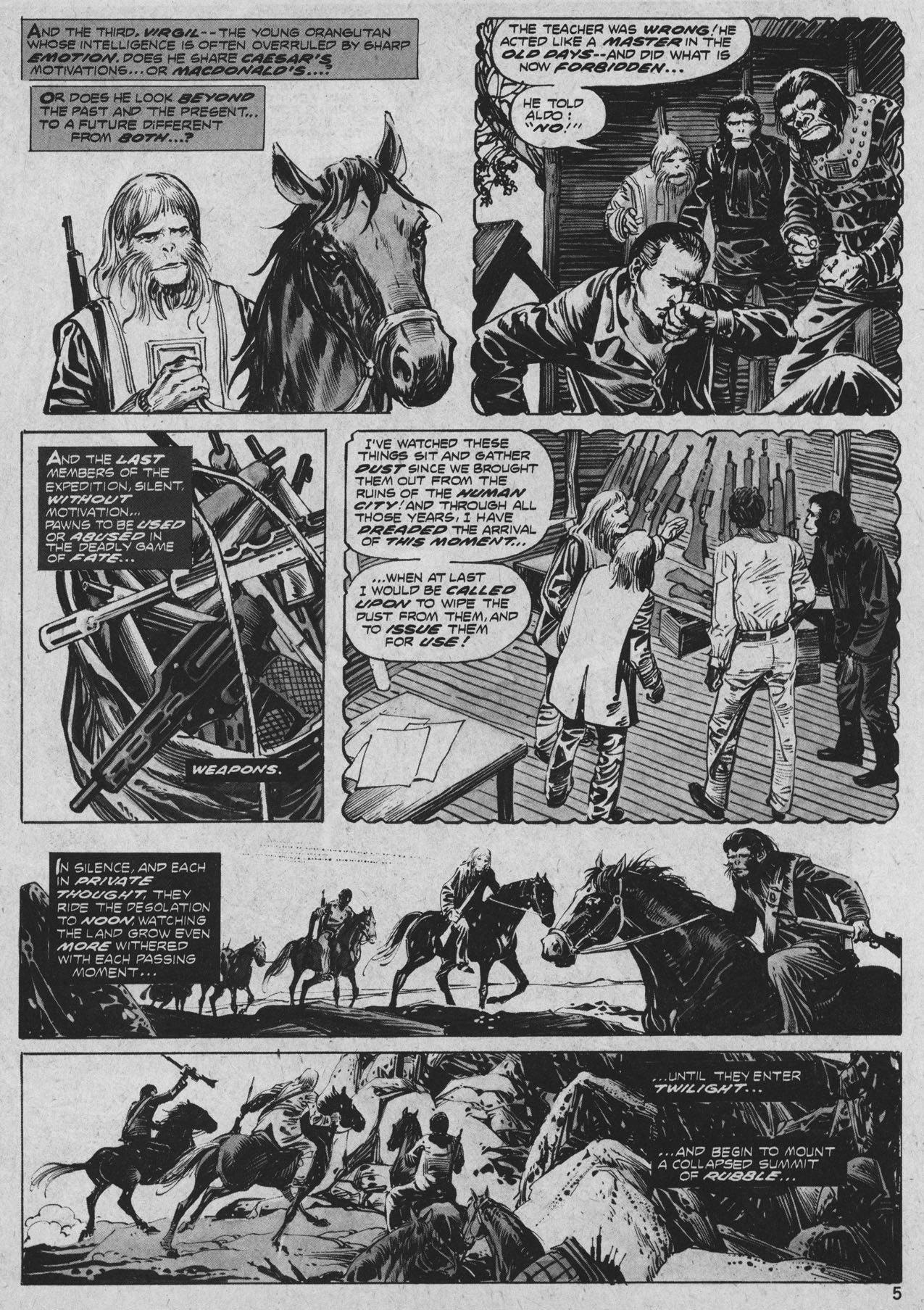 Read online Planet of the Apes comic -  Issue #24 - 5