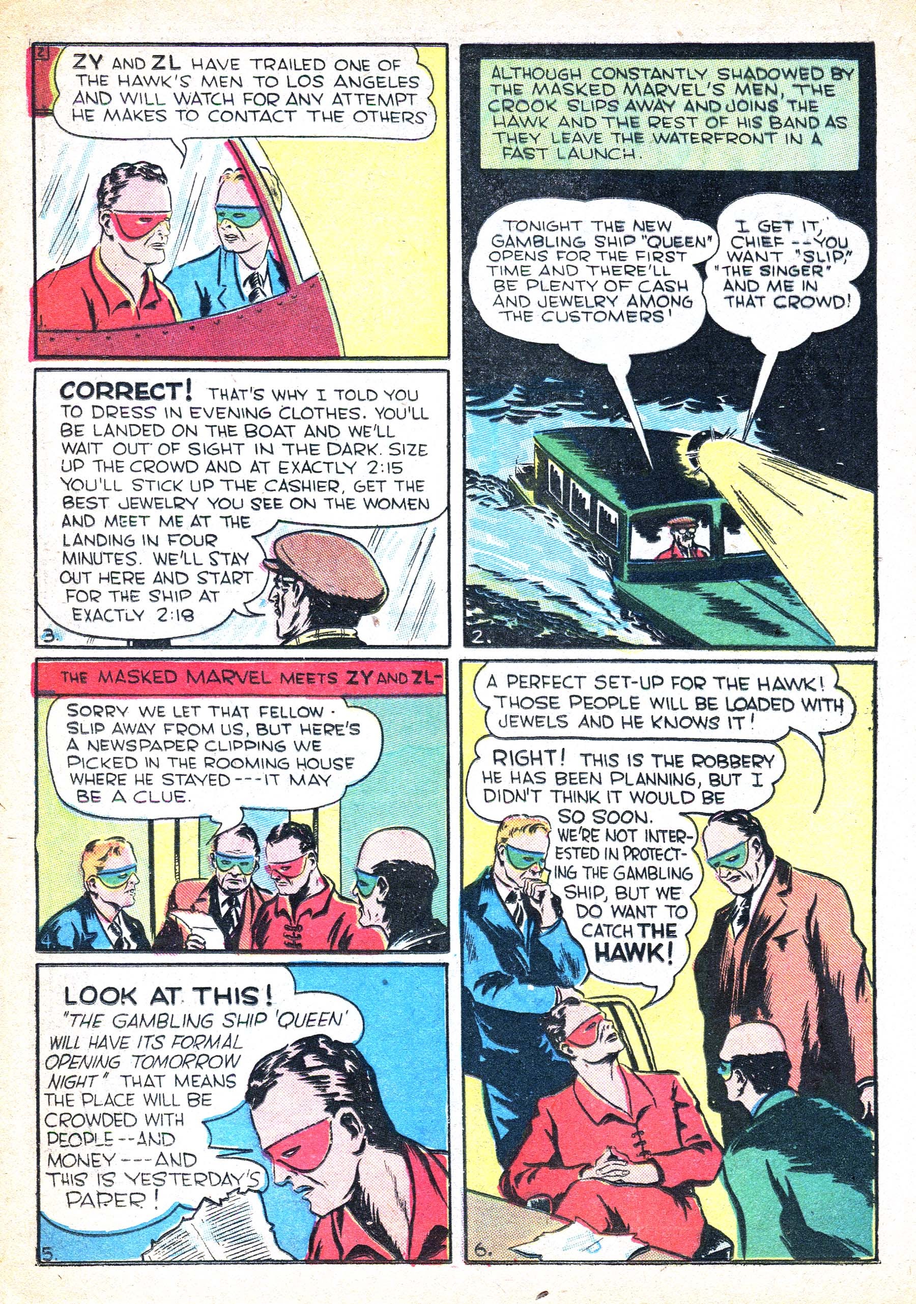 Read online Masked Marvel comic -  Issue #1 - 14