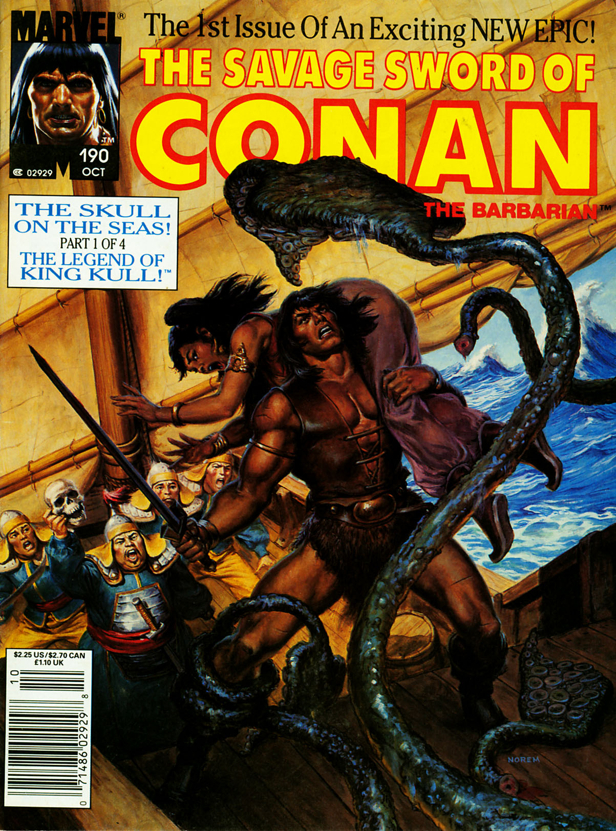 Read online The Savage Sword Of Conan comic -  Issue #190 - 1