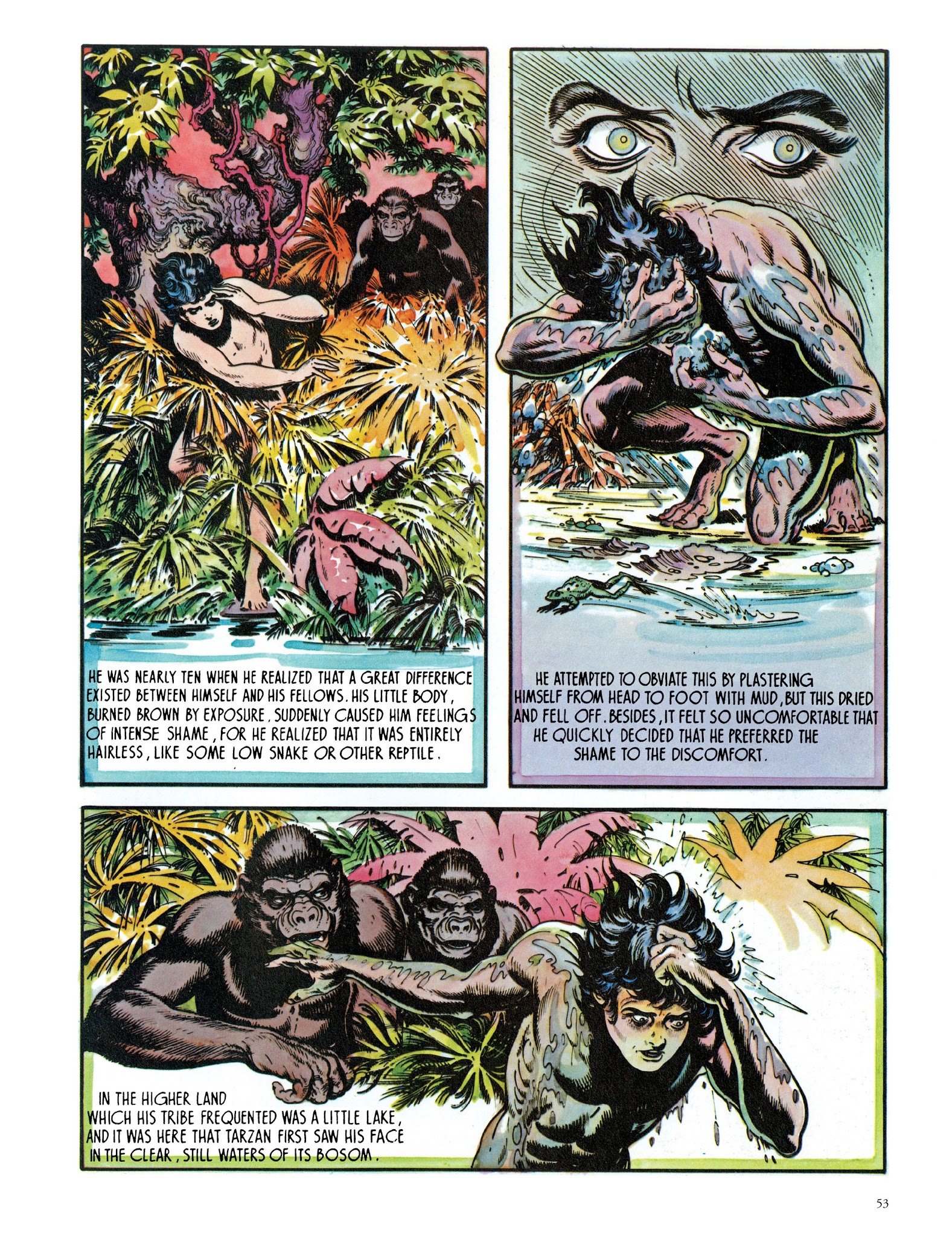 Read online Edgar Rice Burroughs' Tarzan: Burne Hogarth's Lord of the Jungle comic -  Issue # TPB - 55