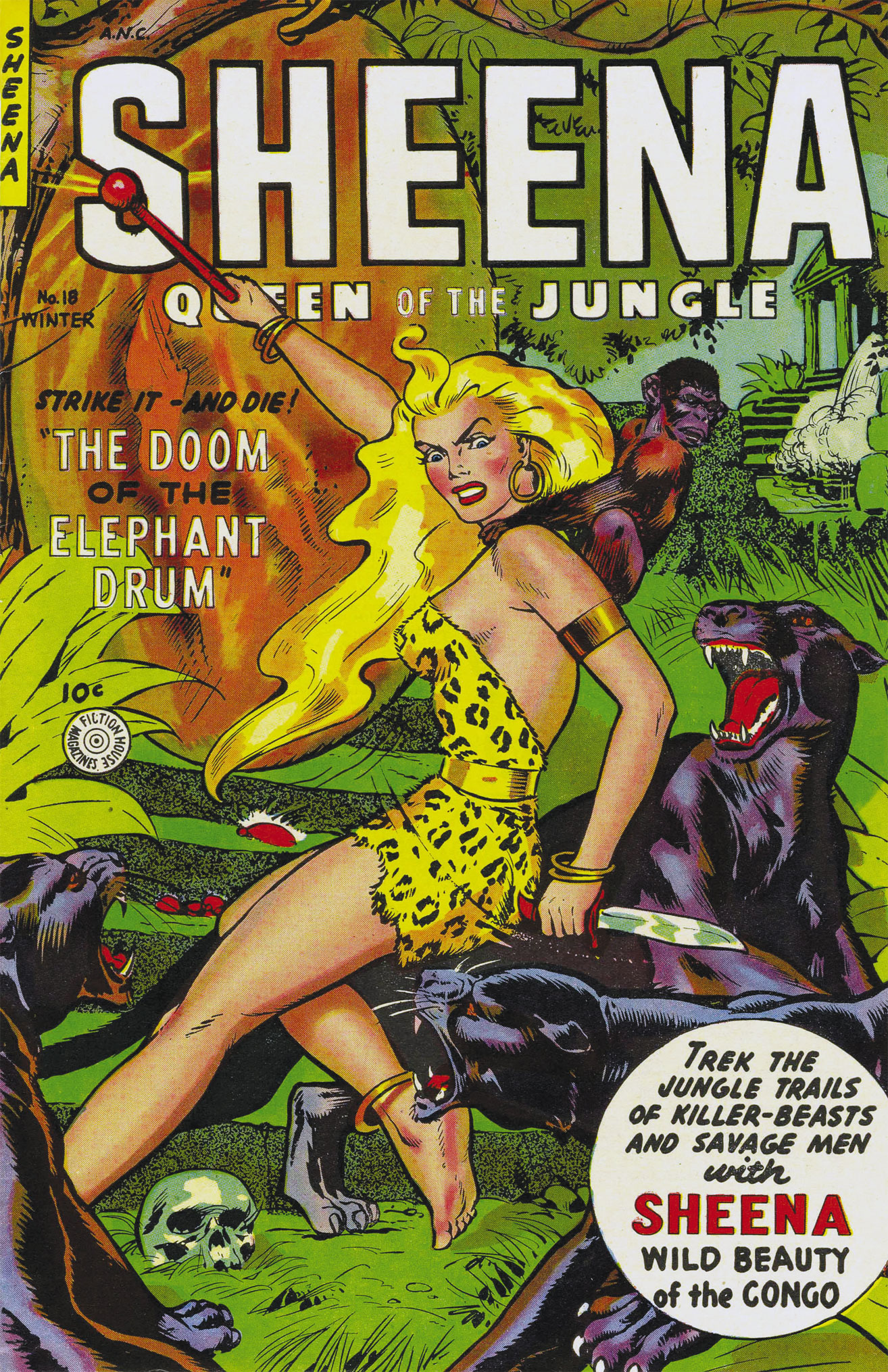 Read online Sheena, Queen of the Jungle (1942) comic -  Issue #18 - 1