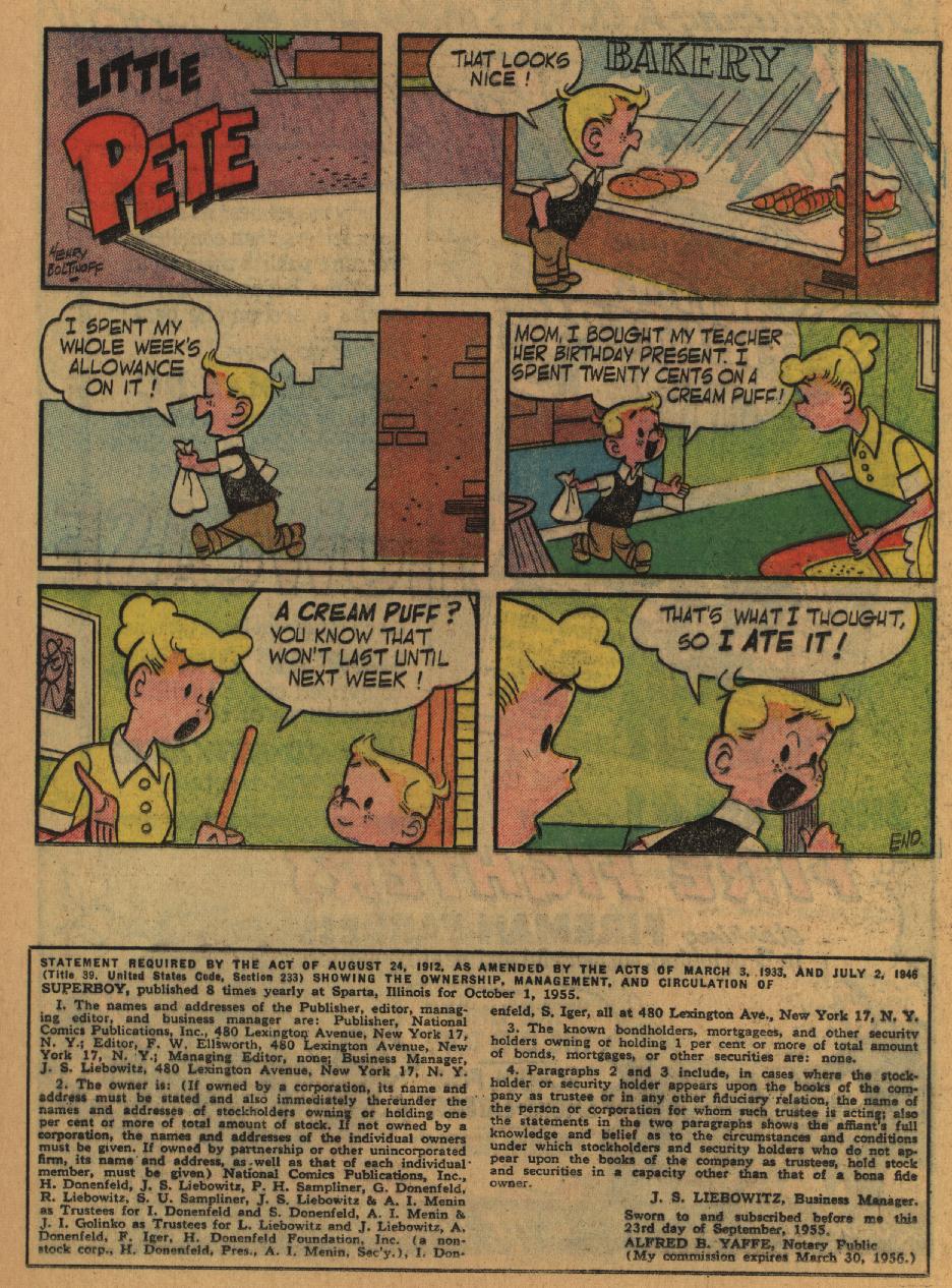 Read online Superboy (1949) comic -  Issue #47 - 19