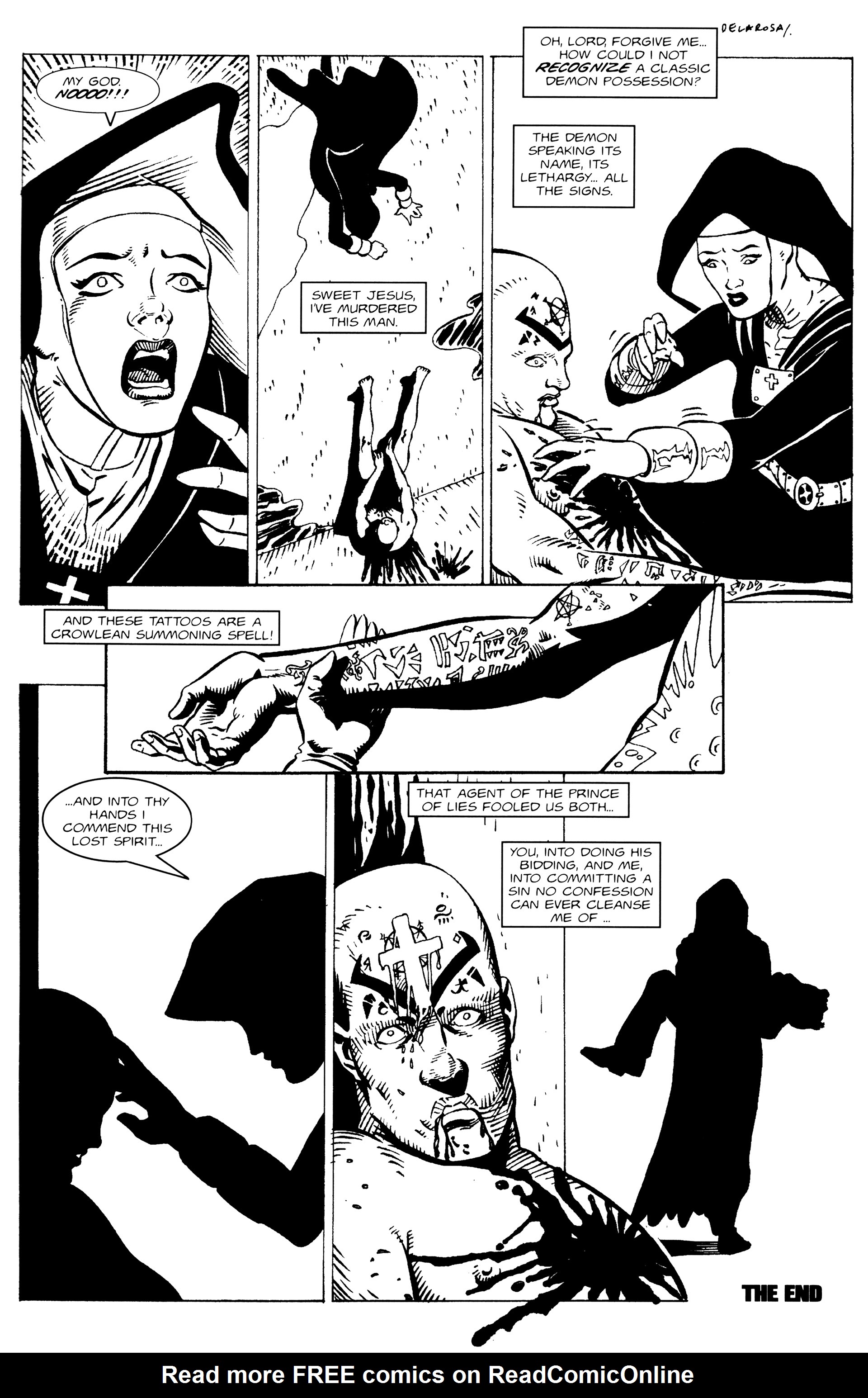 Read online Warrior Nun: Black & White comic -  Issue #3 - 25