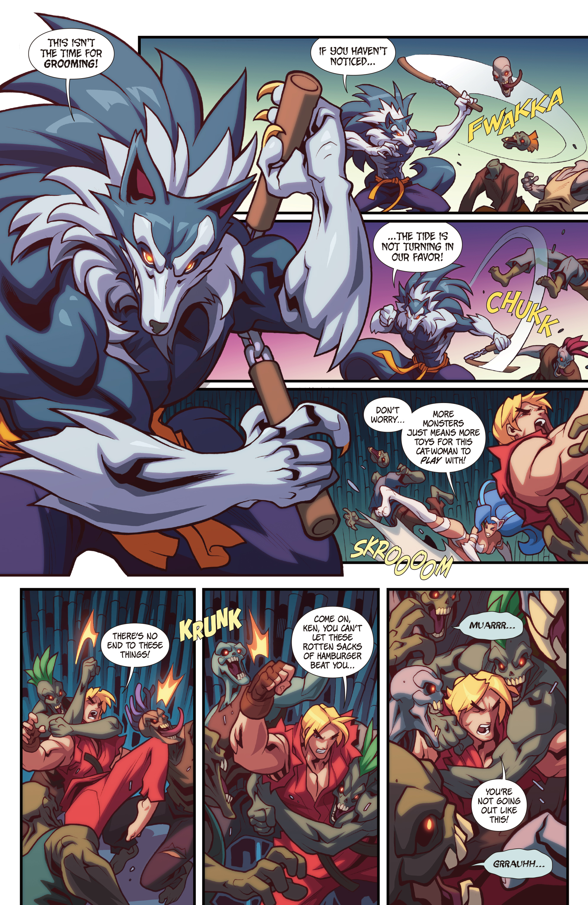 Read online Street Fighter VS Darkstalkers comic -  Issue #2 - 14