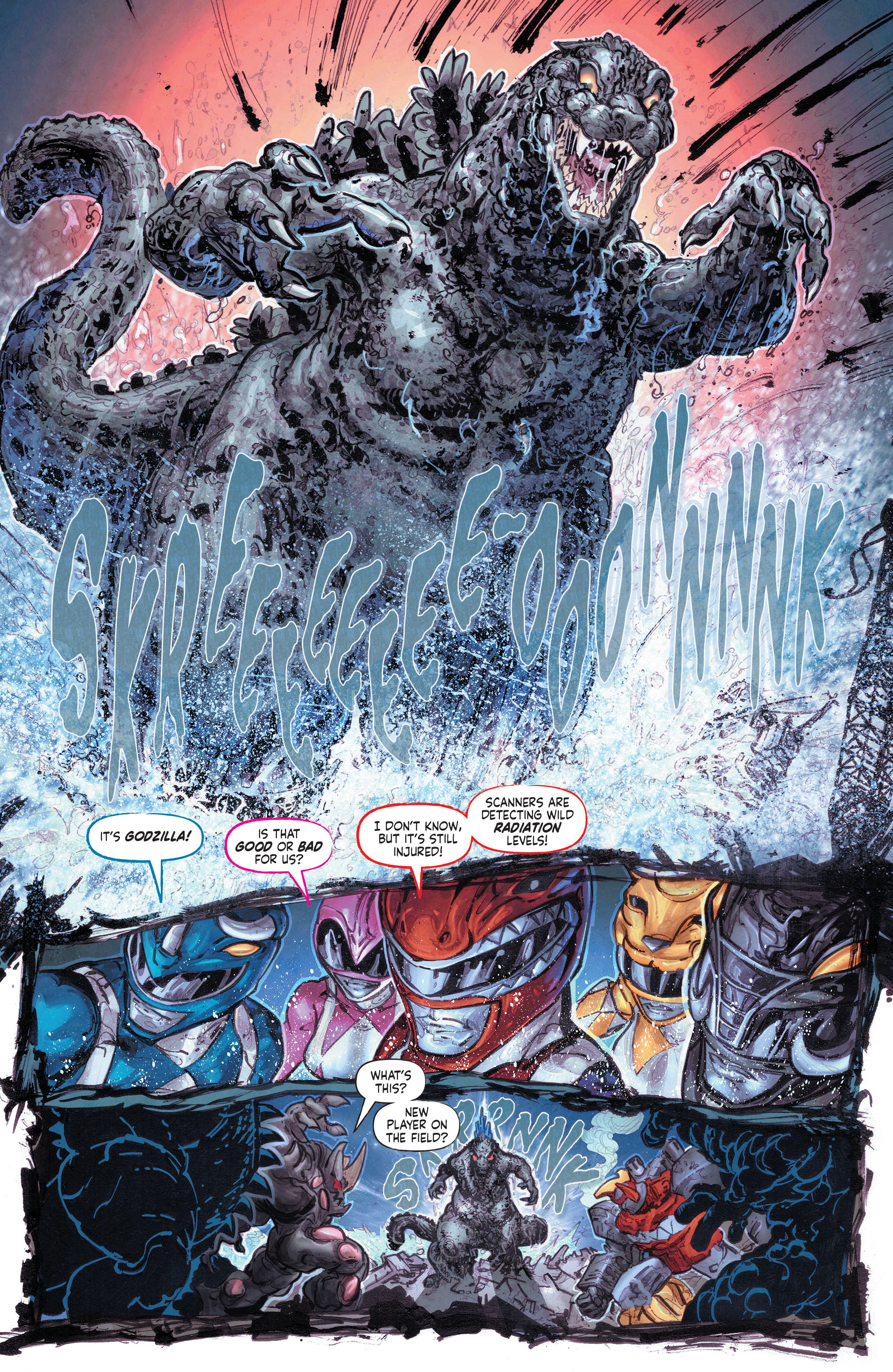 Read online Godzilla vs. The Mighty Morphin Power Rangers comic -  Issue #3 - 10