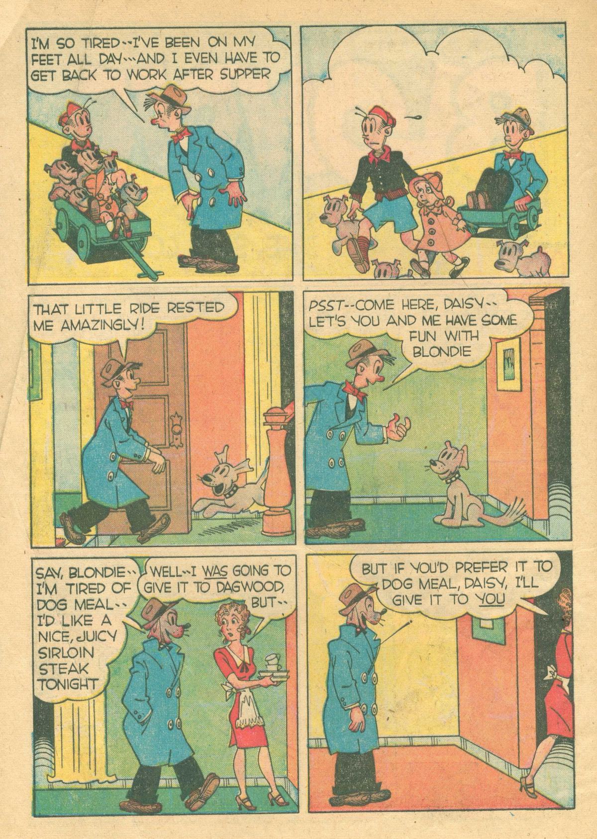 Read online Blondie Comics (1947) comic -  Issue #5 - 4