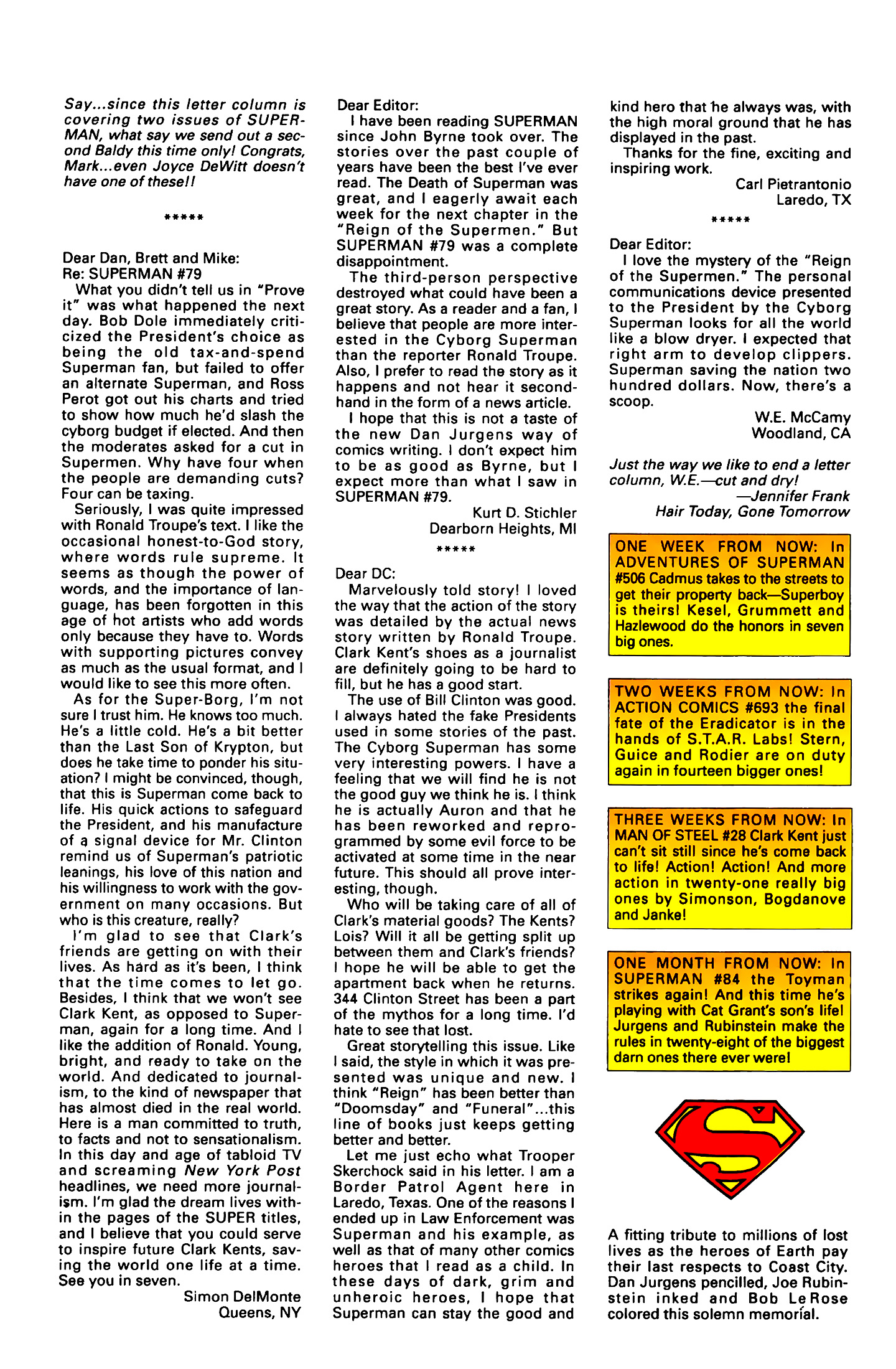 Read online Superman (1987) comic -  Issue #83 - 23